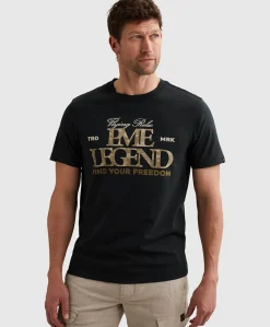 Heren T-shirt blauw