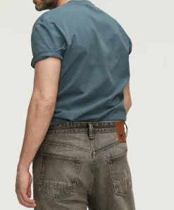 Heren T-shirt blauw