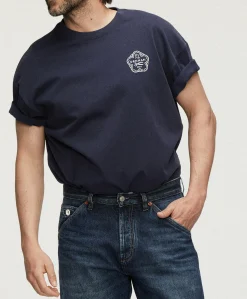 Heren T-shirt blauw