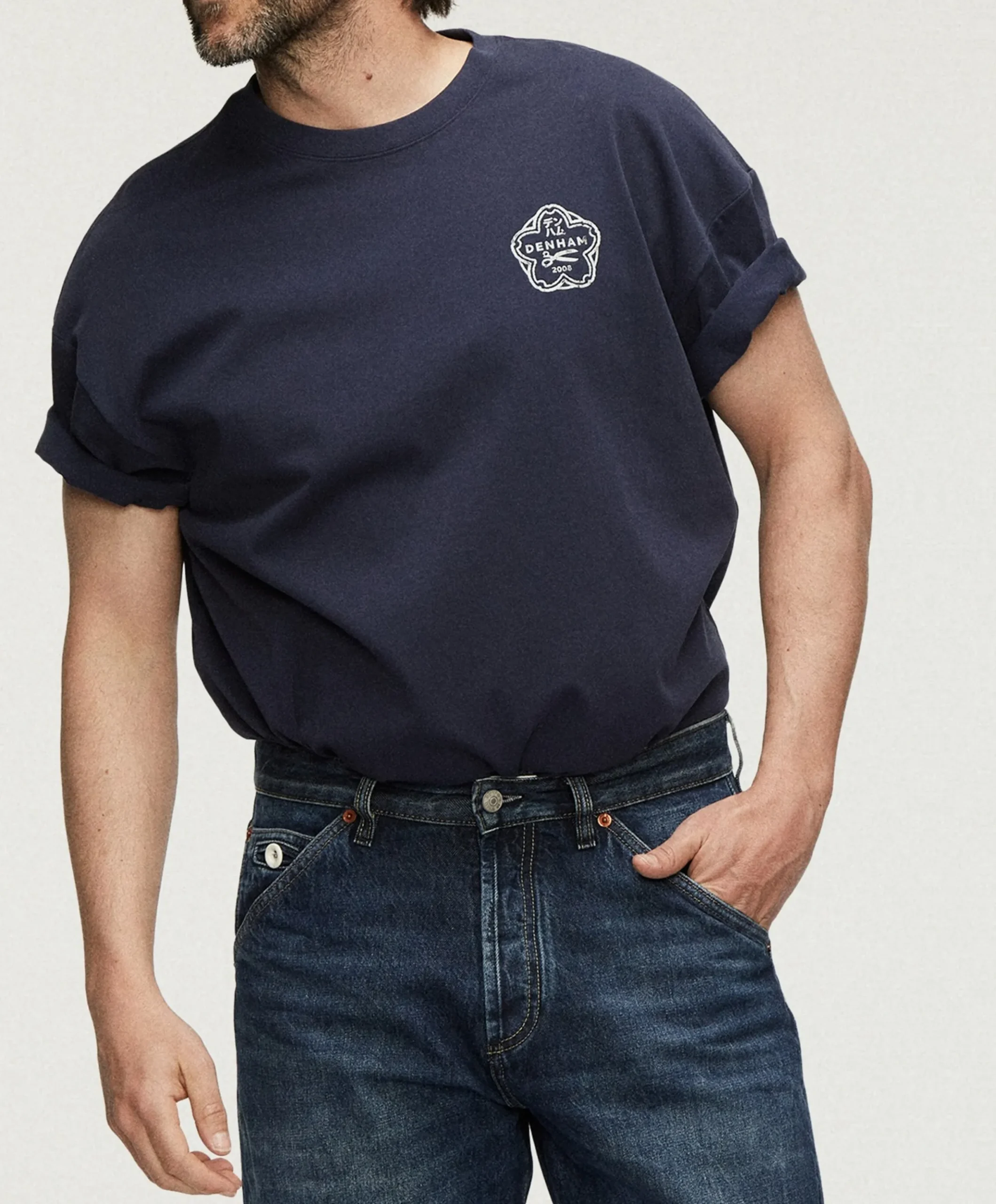 Heren T-shirt blauw