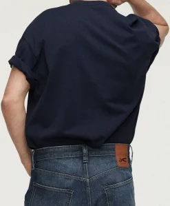 Heren T-shirt blauw