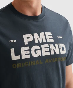 Heren T-shirt blauw