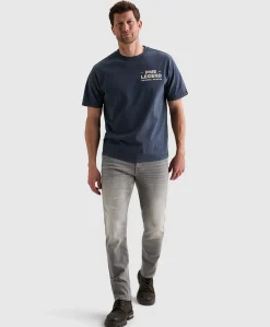 Heren T-shirt blauw