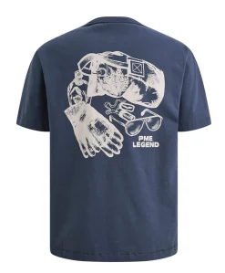 Heren T-shirt blauw
