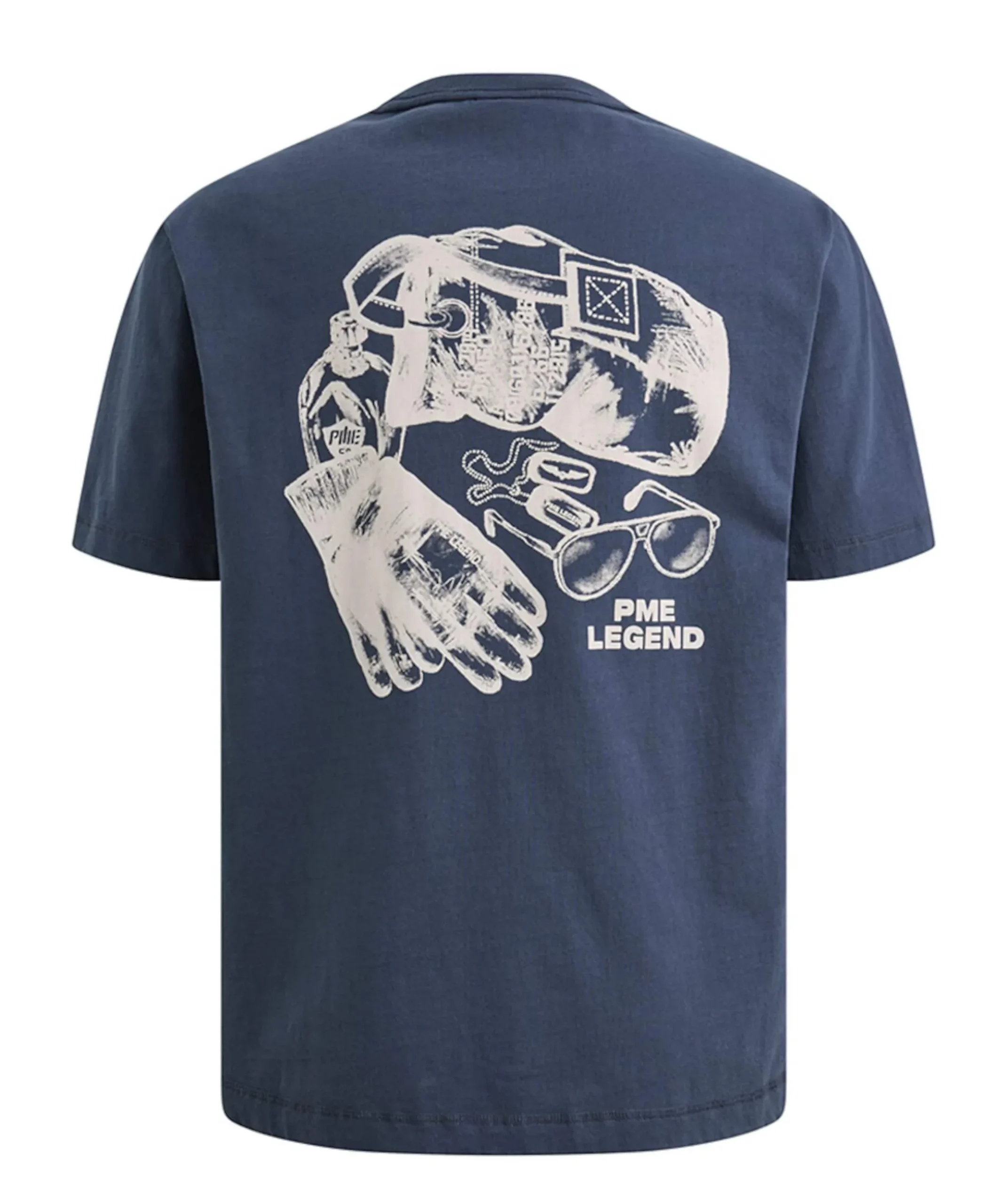 Heren T-shirt blauw