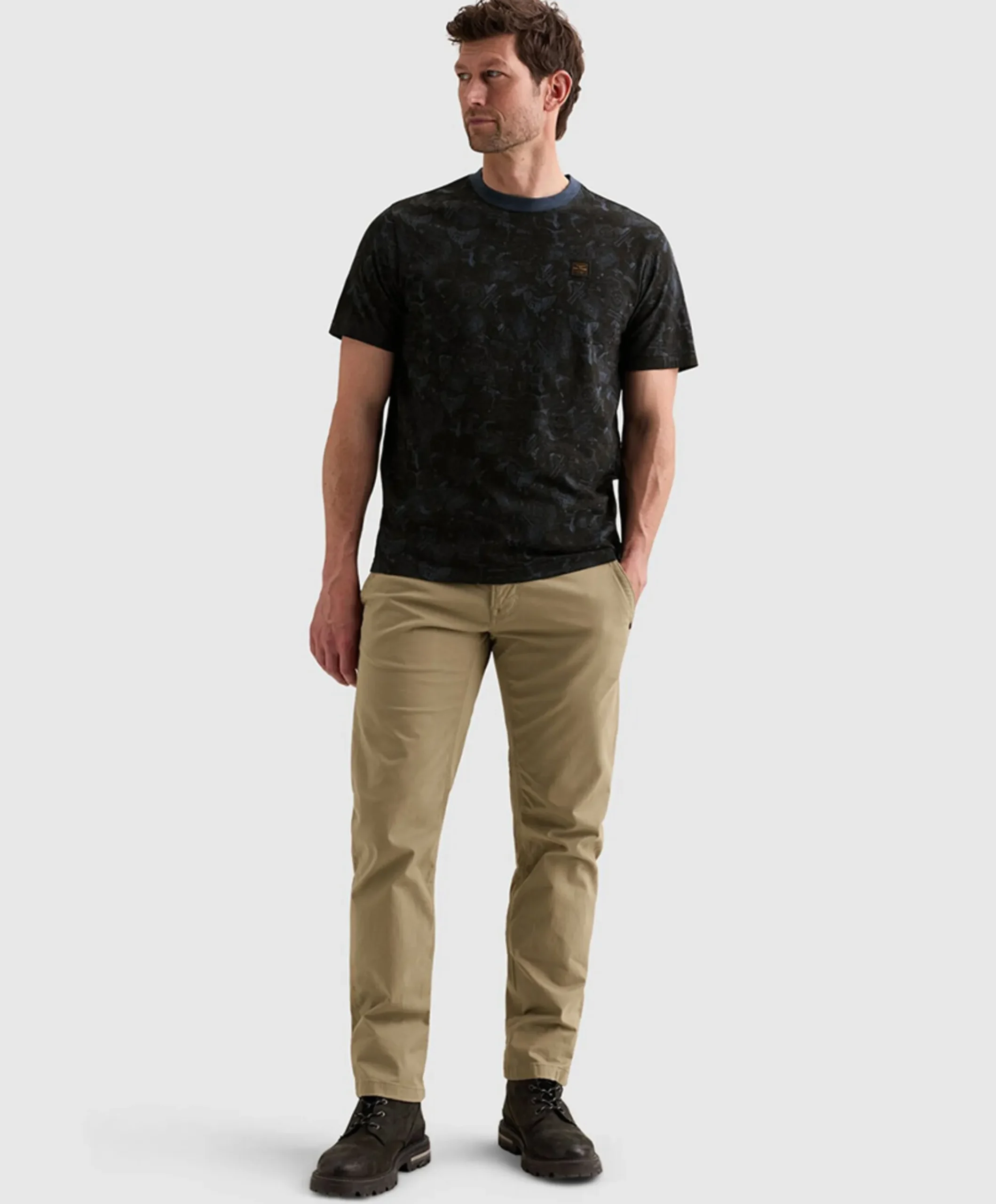Heren T-shirt blauw
