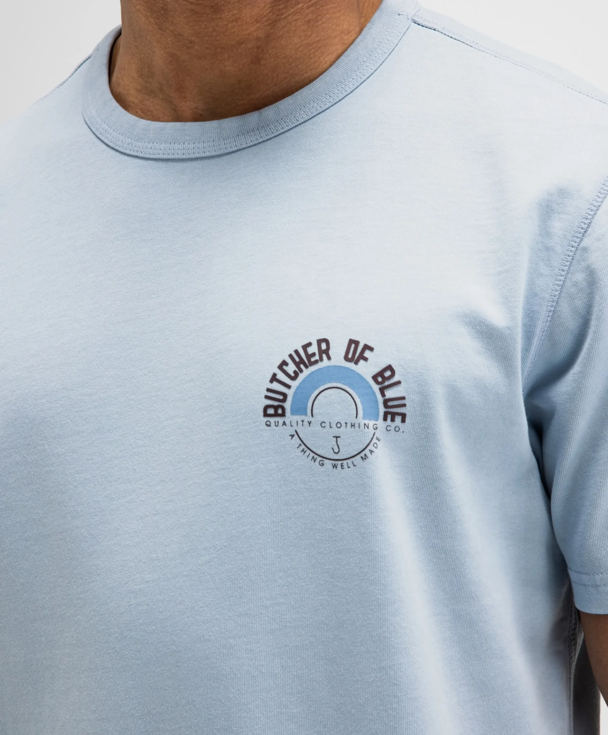 Heren T-shirt blauw