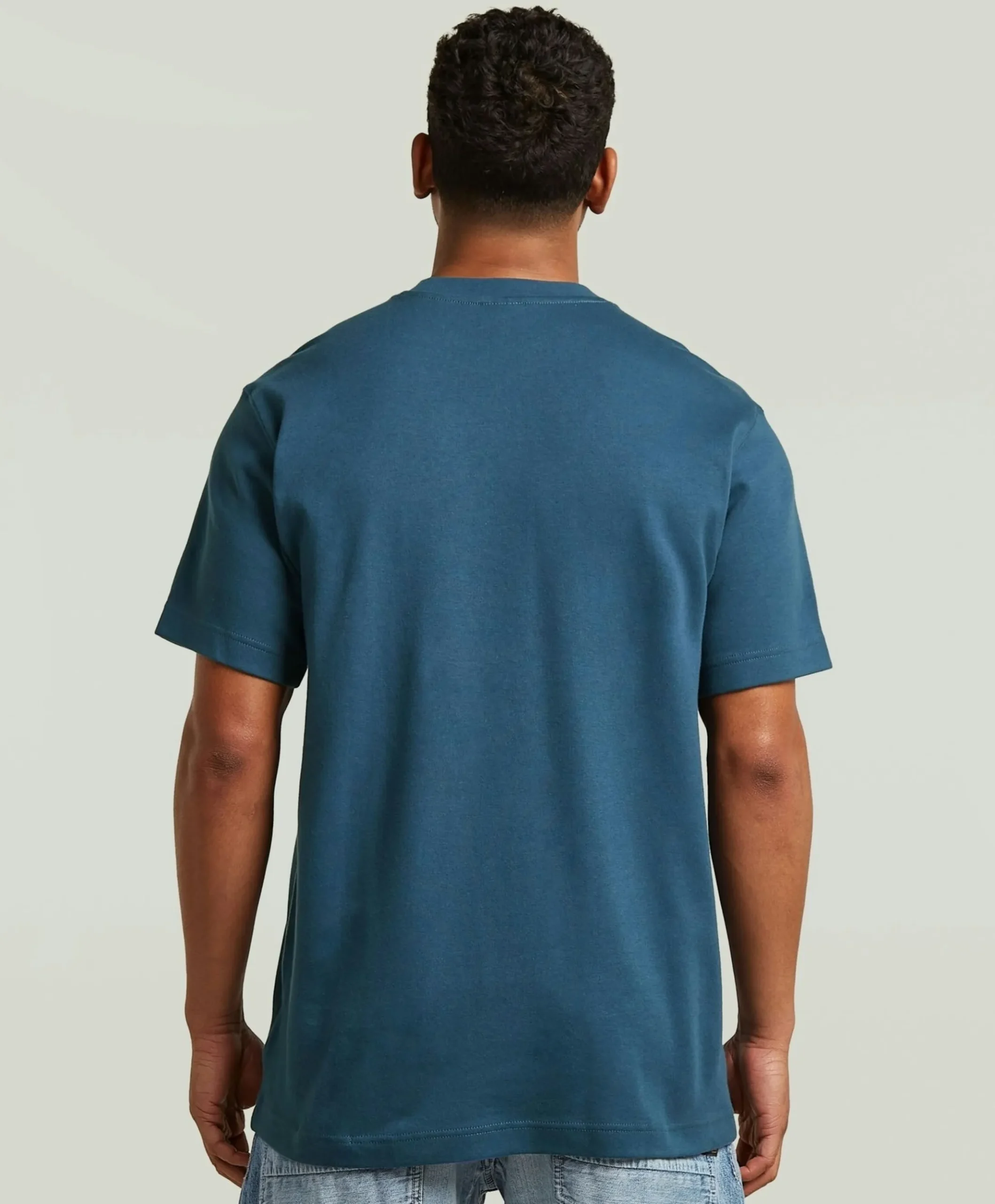 Heren T-shirt blauw