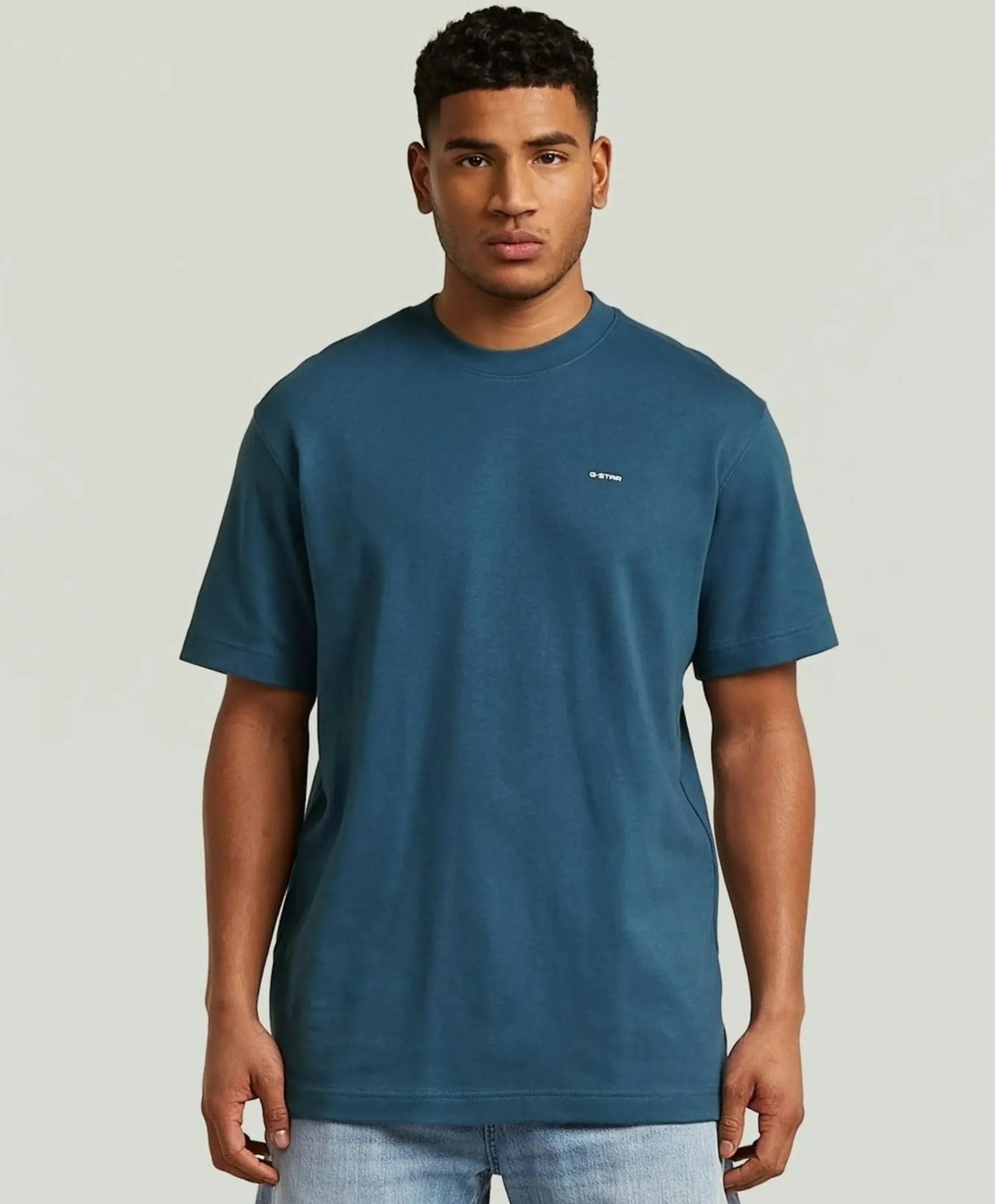 Heren T-shirt blauw