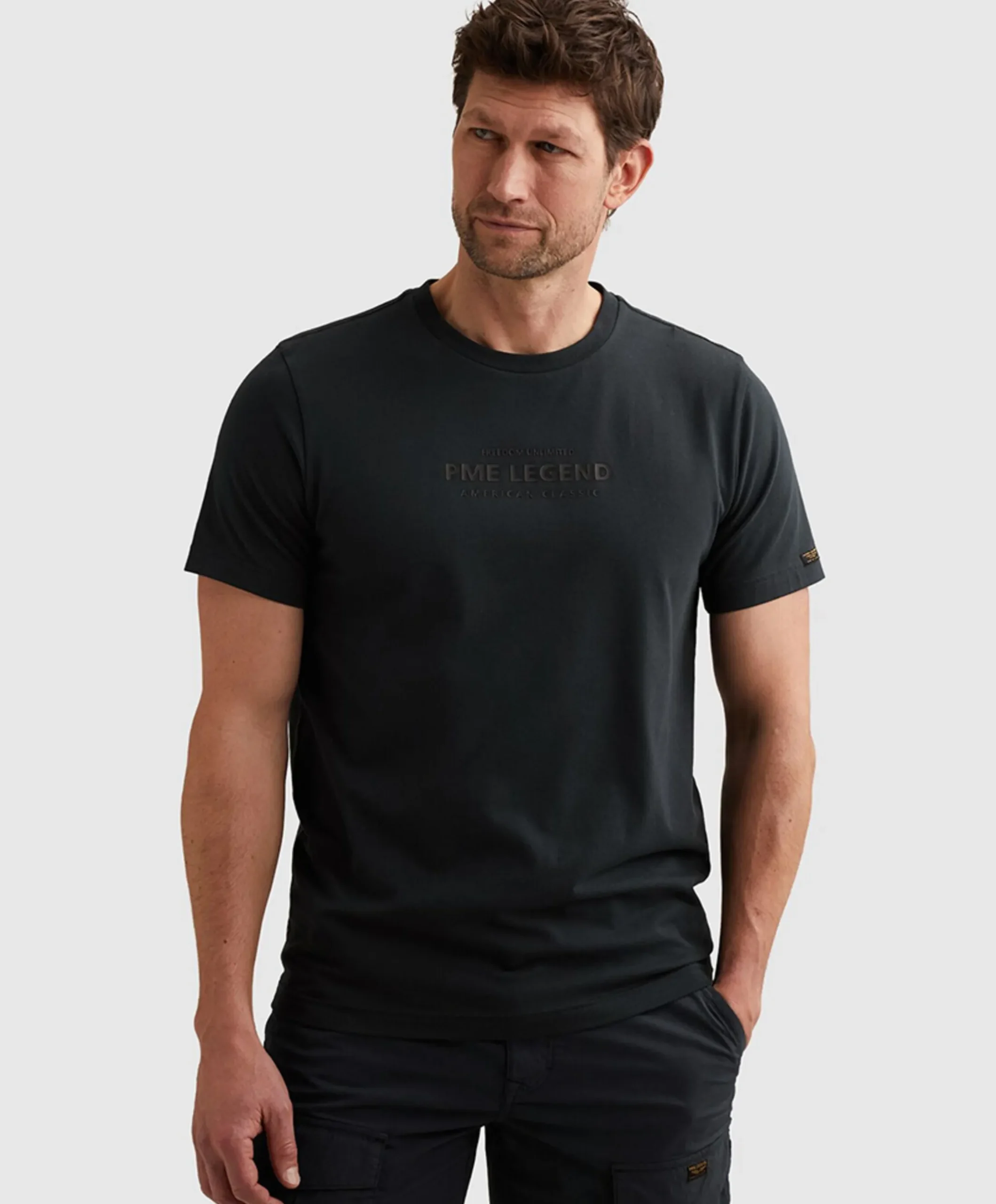 Heren T-shirt blauw