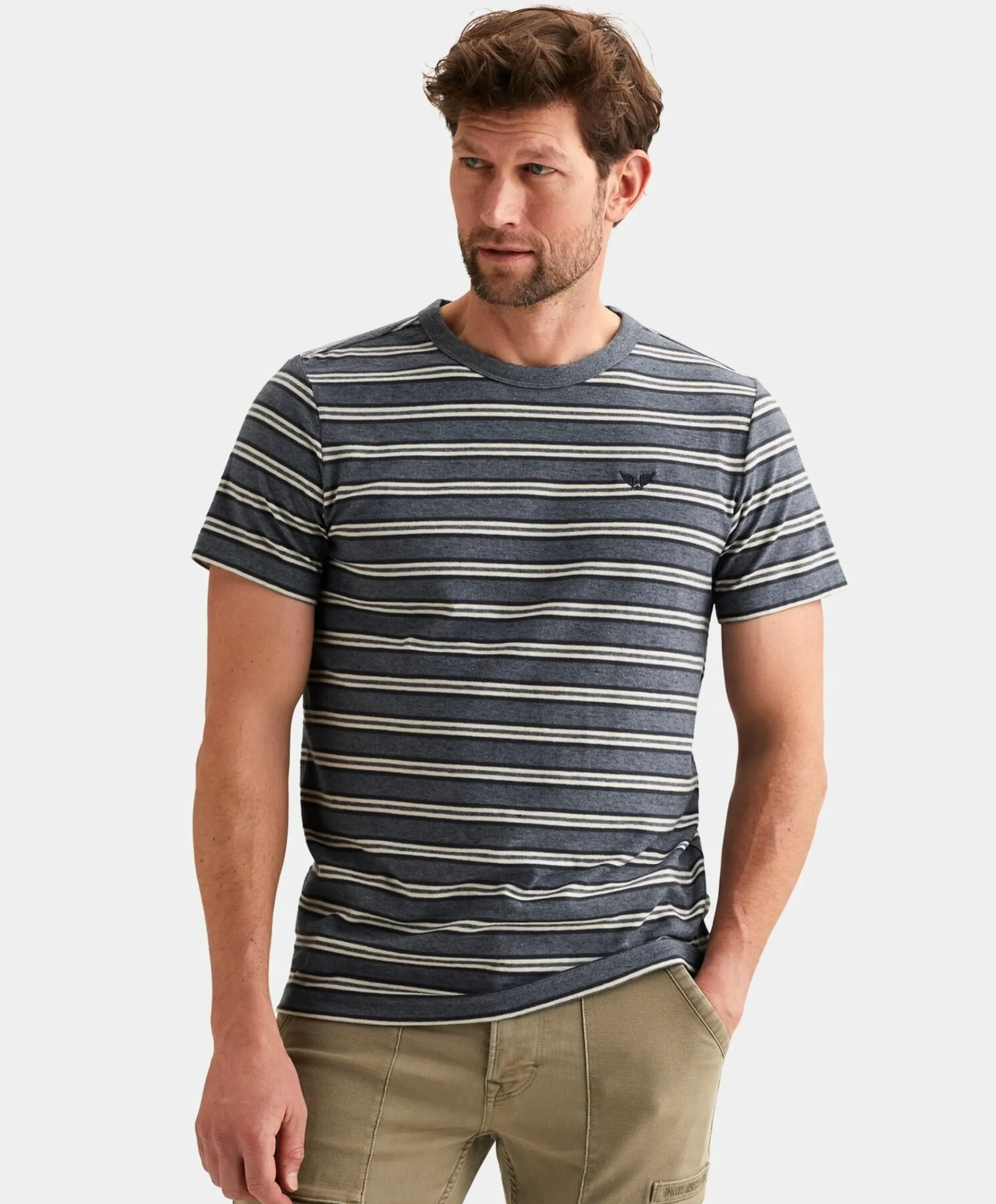 Heren T-shirt blauw