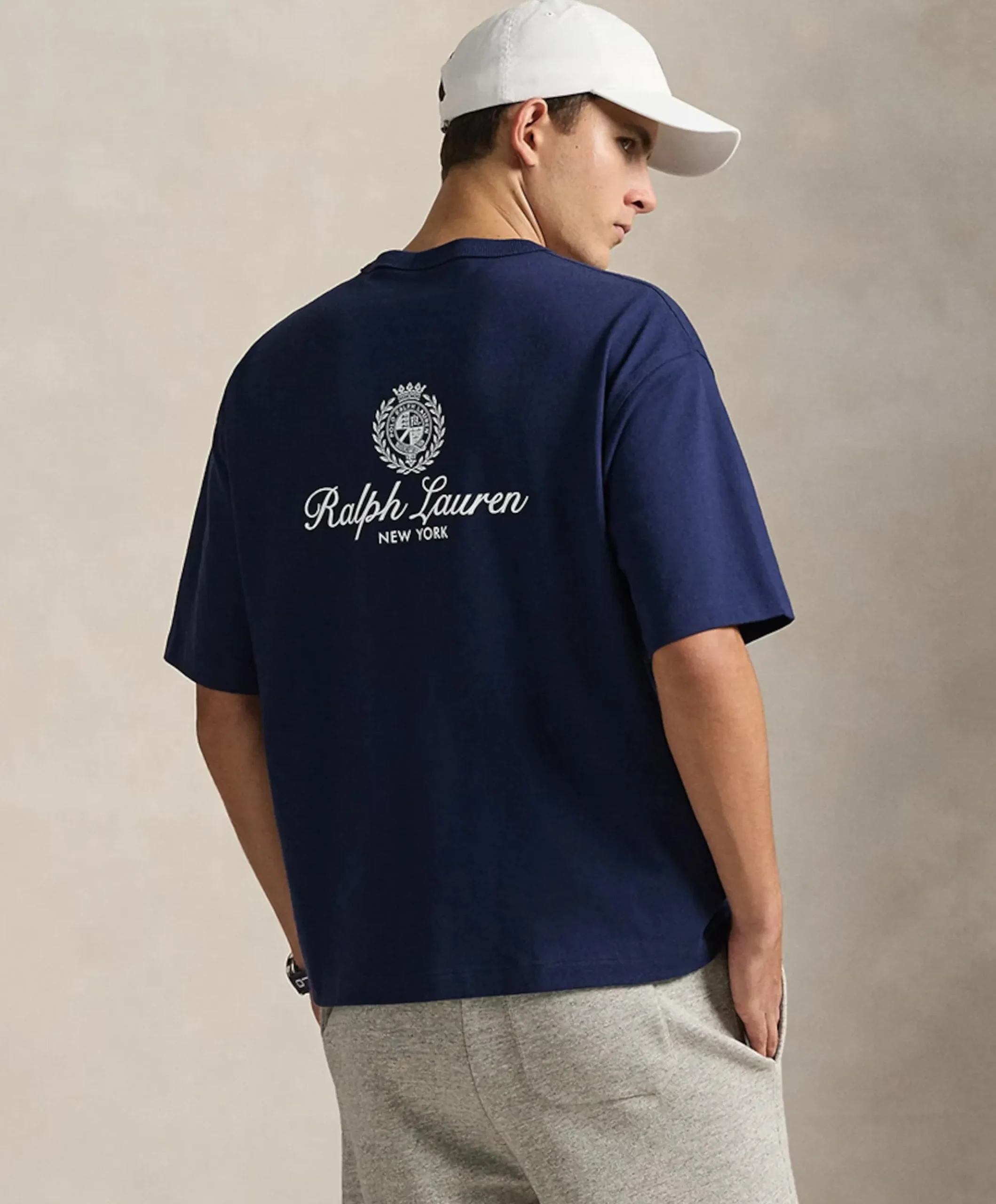Heren T-shirt blauw