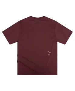 Heren T-shirt bordeaux