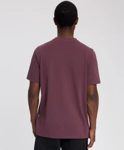 Heren T-shirt bordeaux