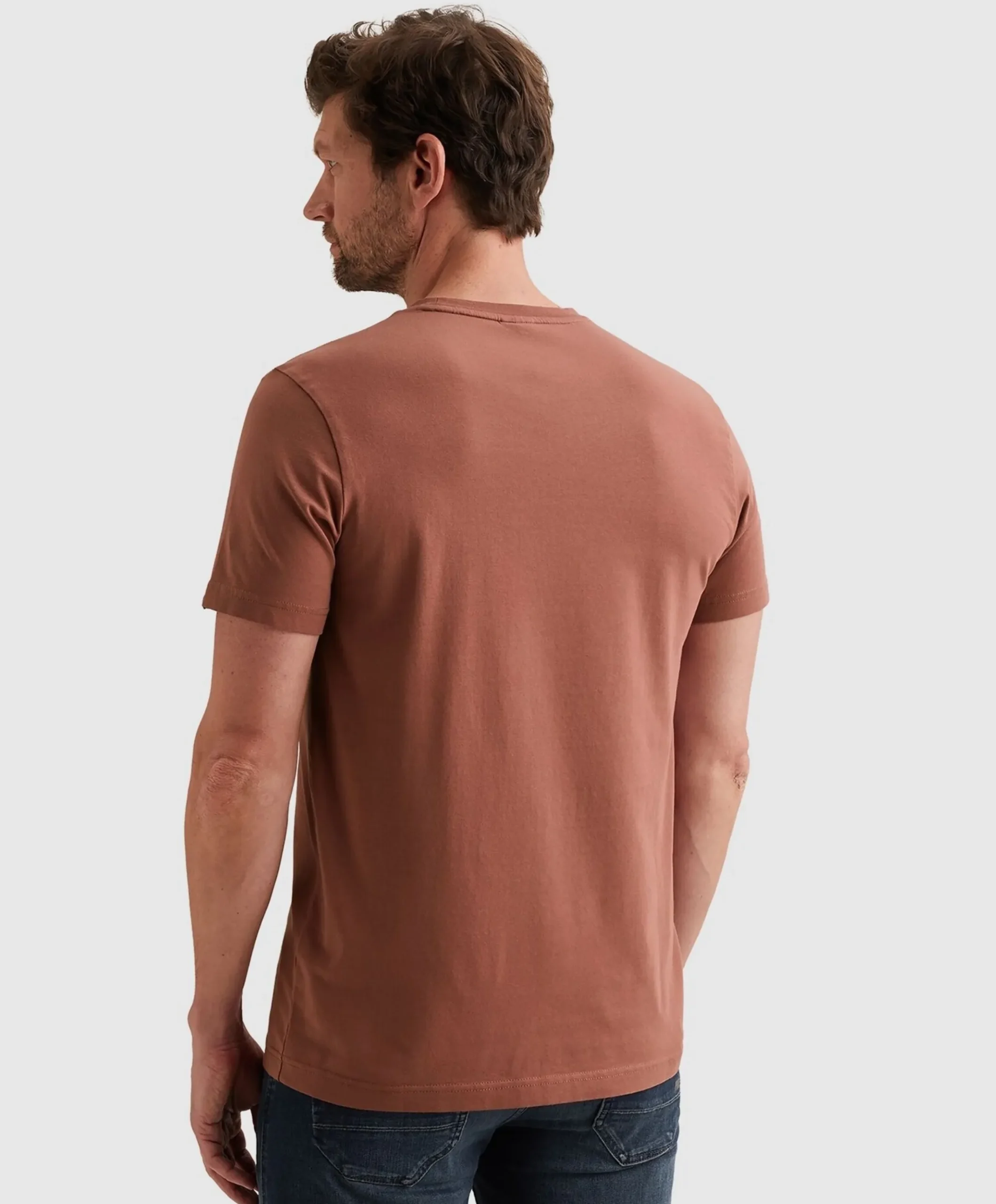 Heren T-shirt bordeaux