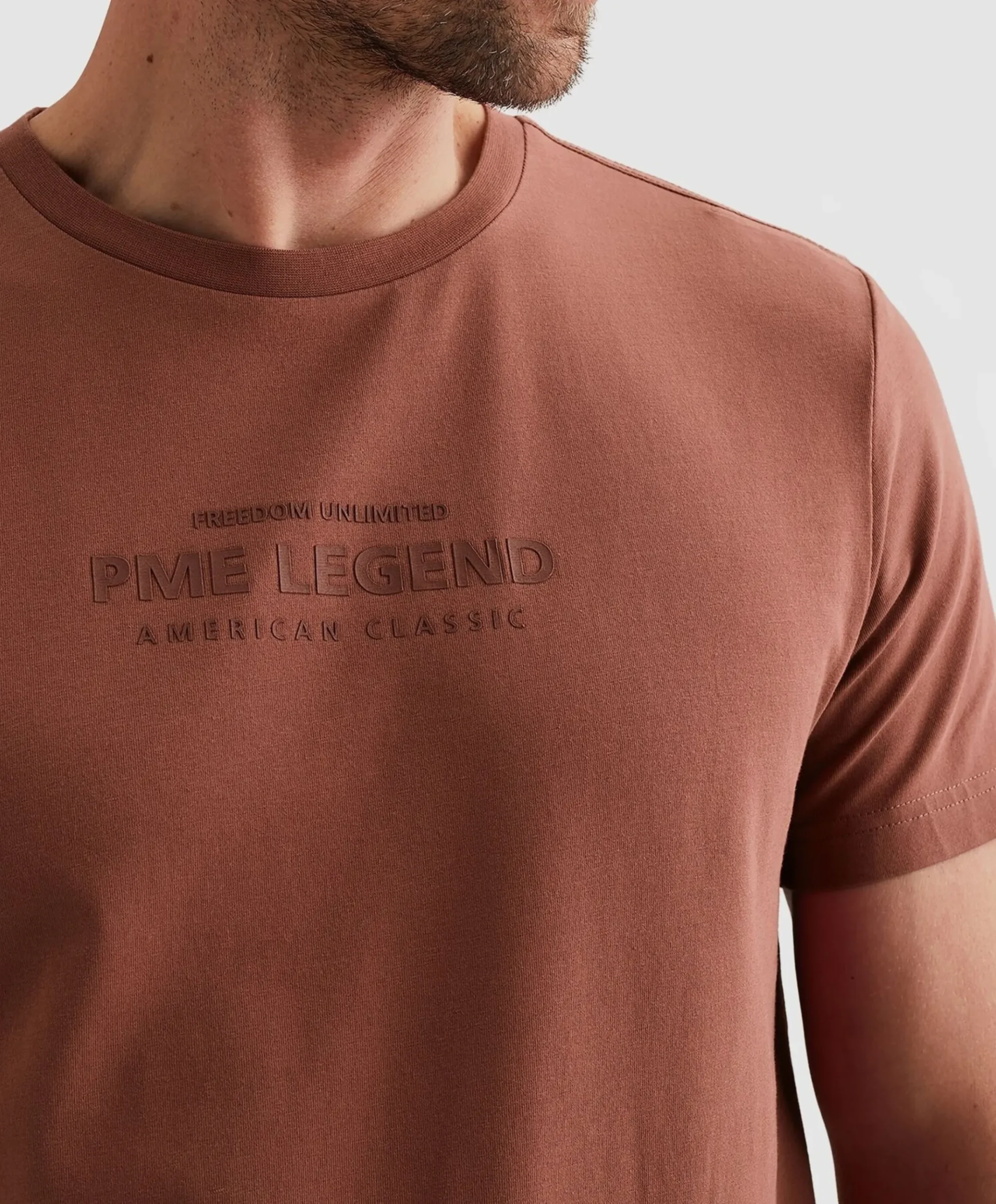 Heren T-shirt bordeaux