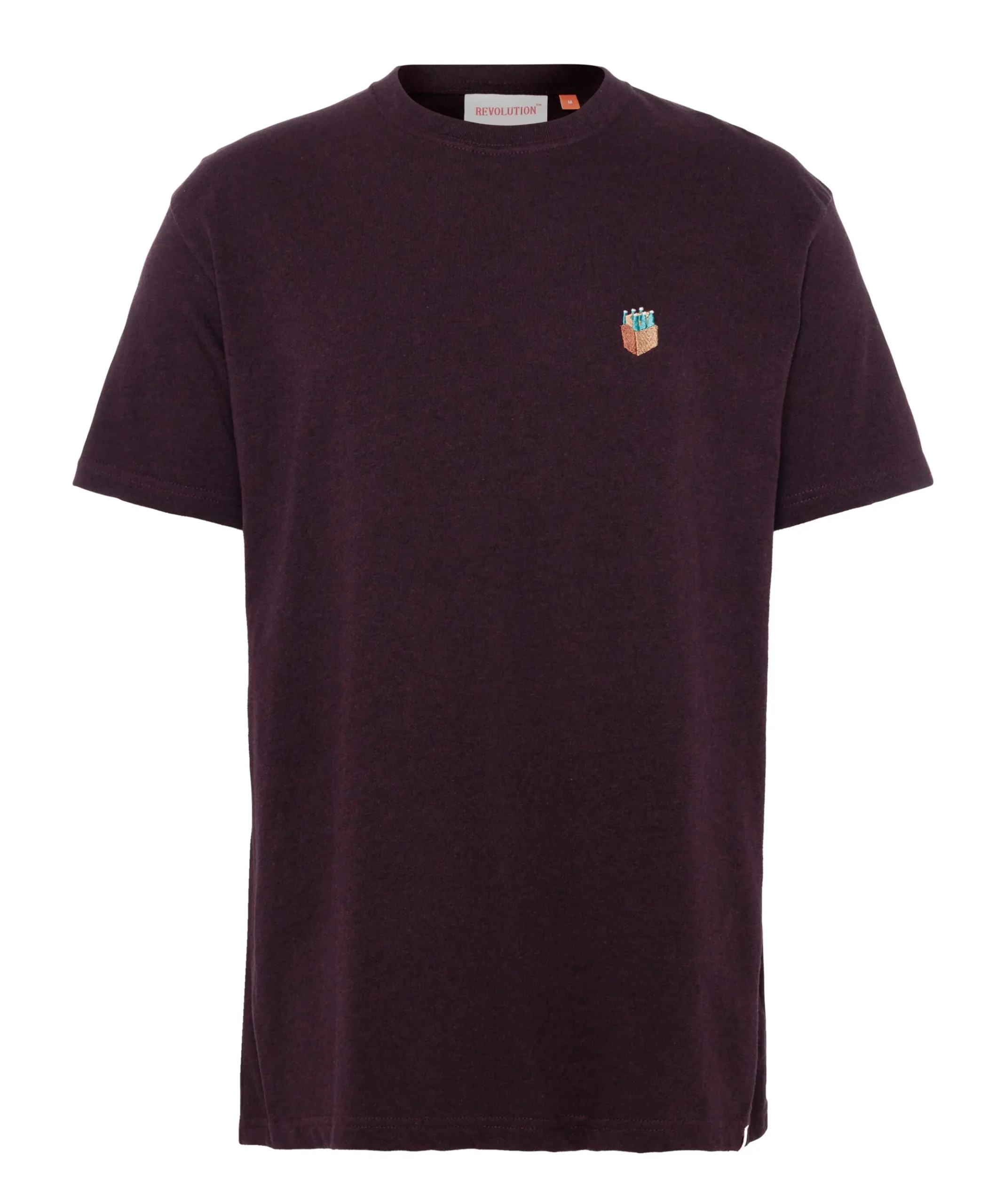 Heren T-shirt bordeaux