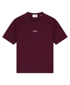 Heren T-shirt bordeaux