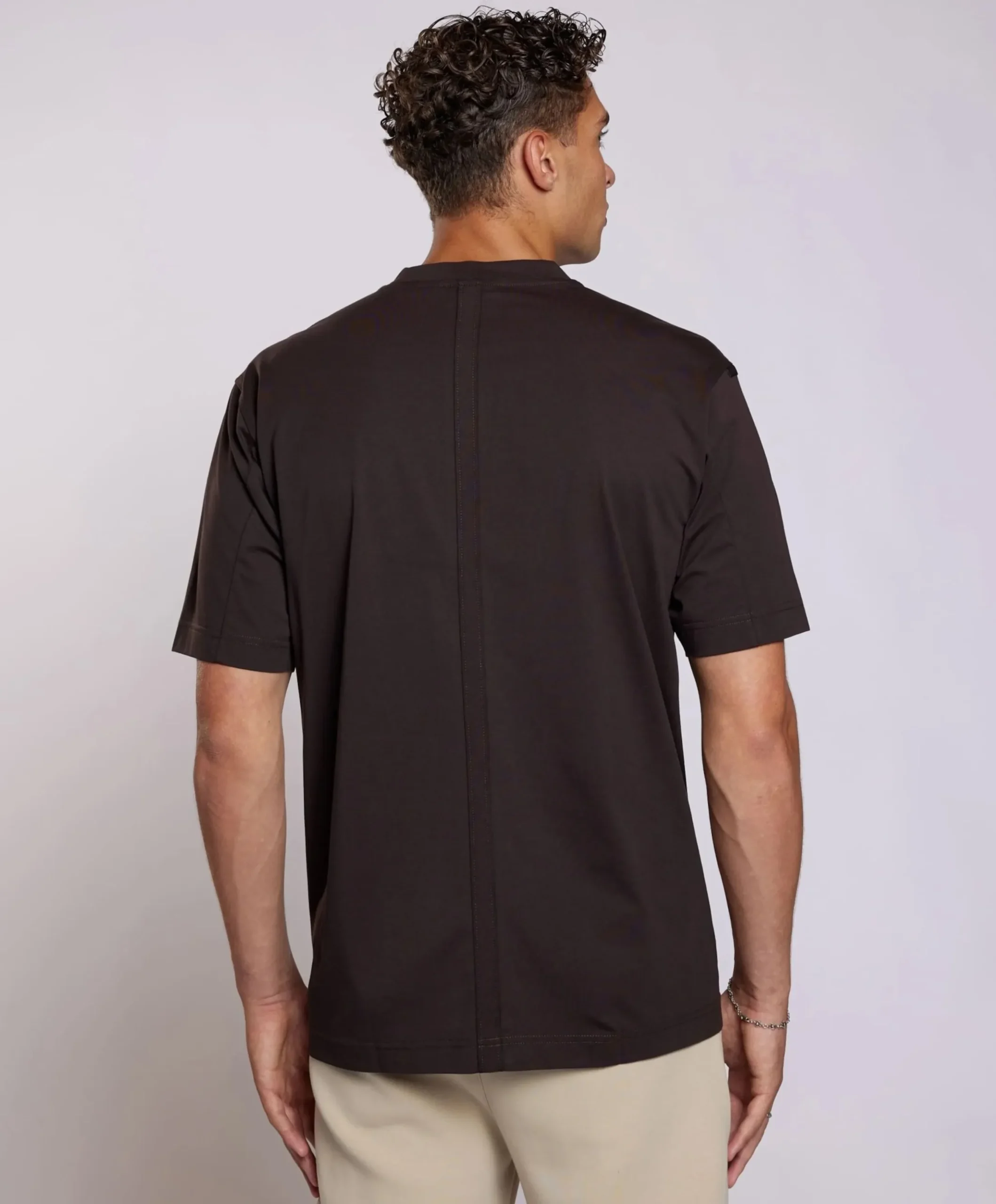 Heren T-shirt bruin