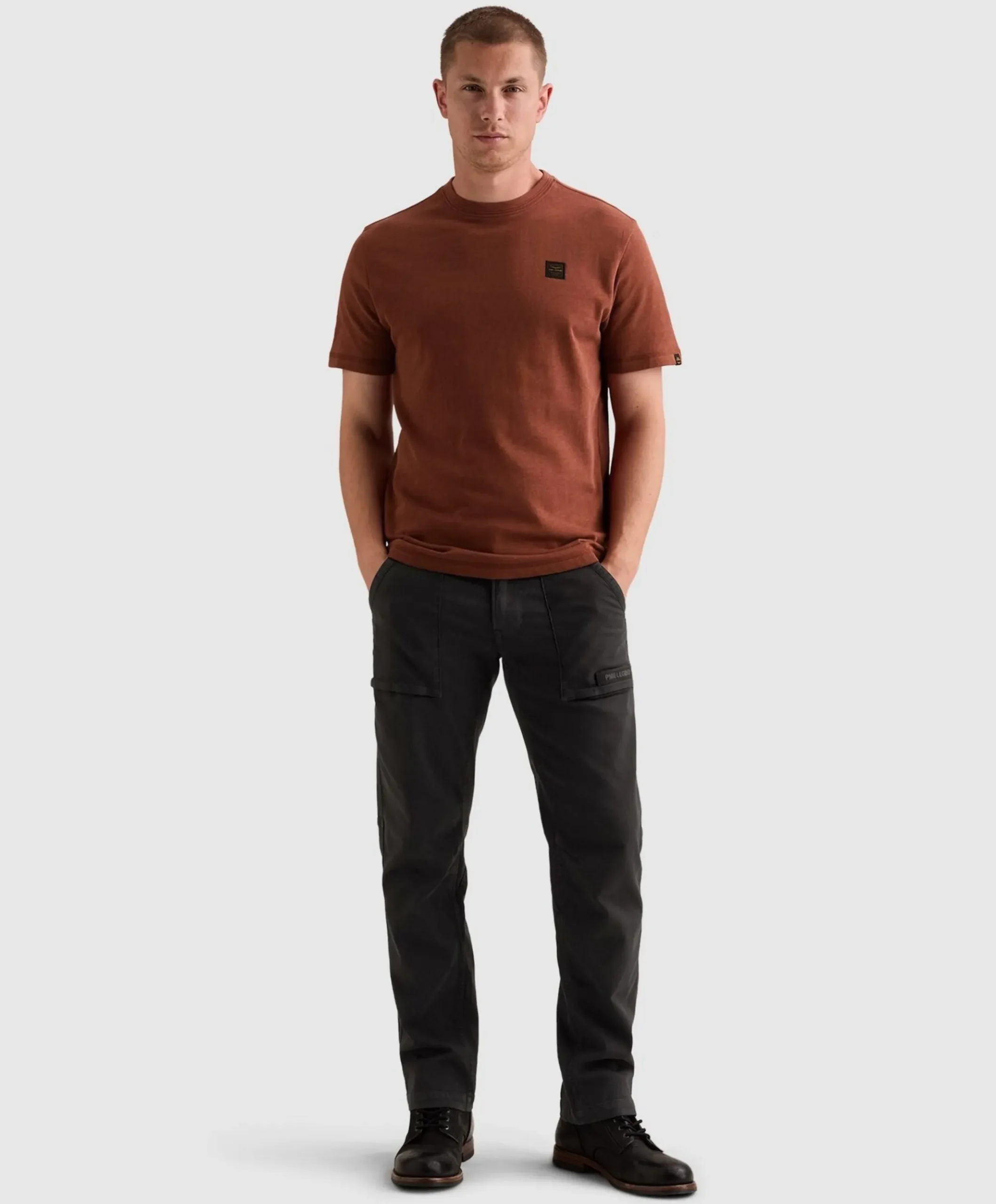 Heren T-shirt bruin