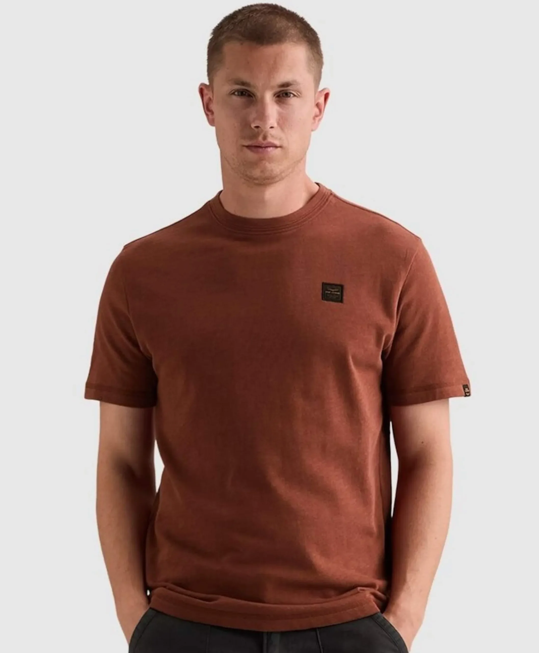 Heren T-shirt bruin