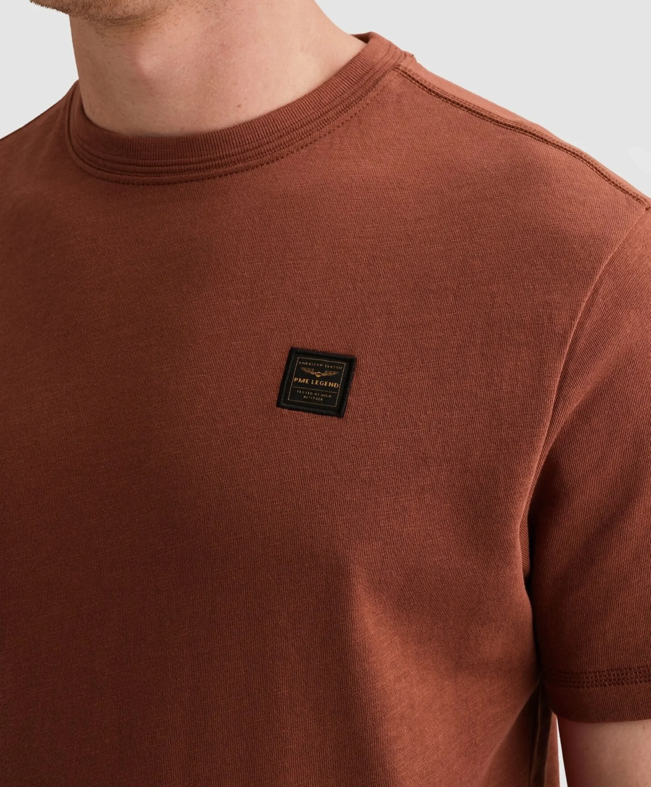 Heren T-shirt bruin