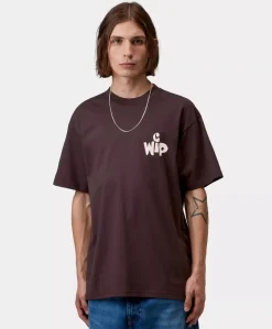 Heren T-shirt bruin