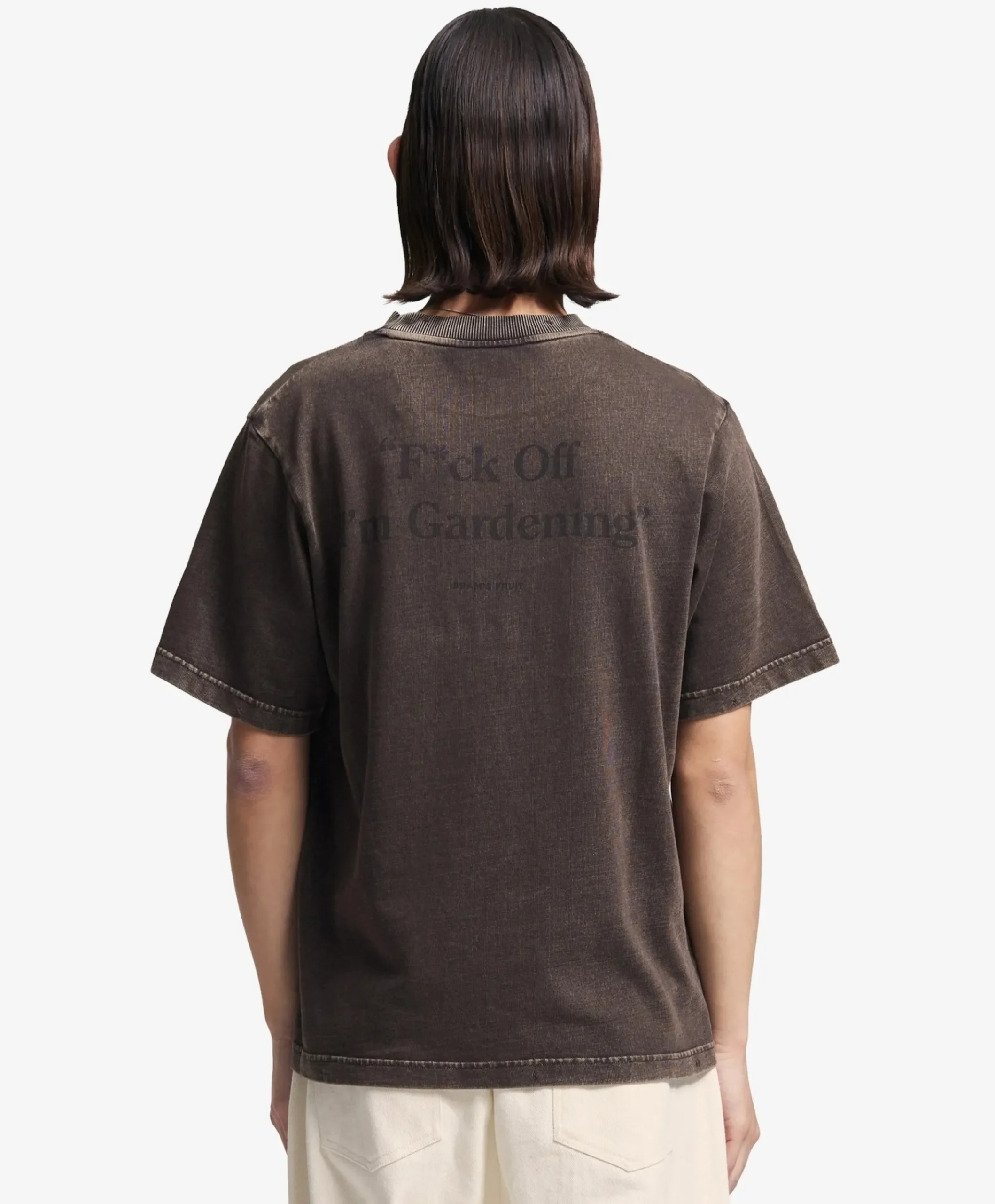 Heren T-shirt bruin