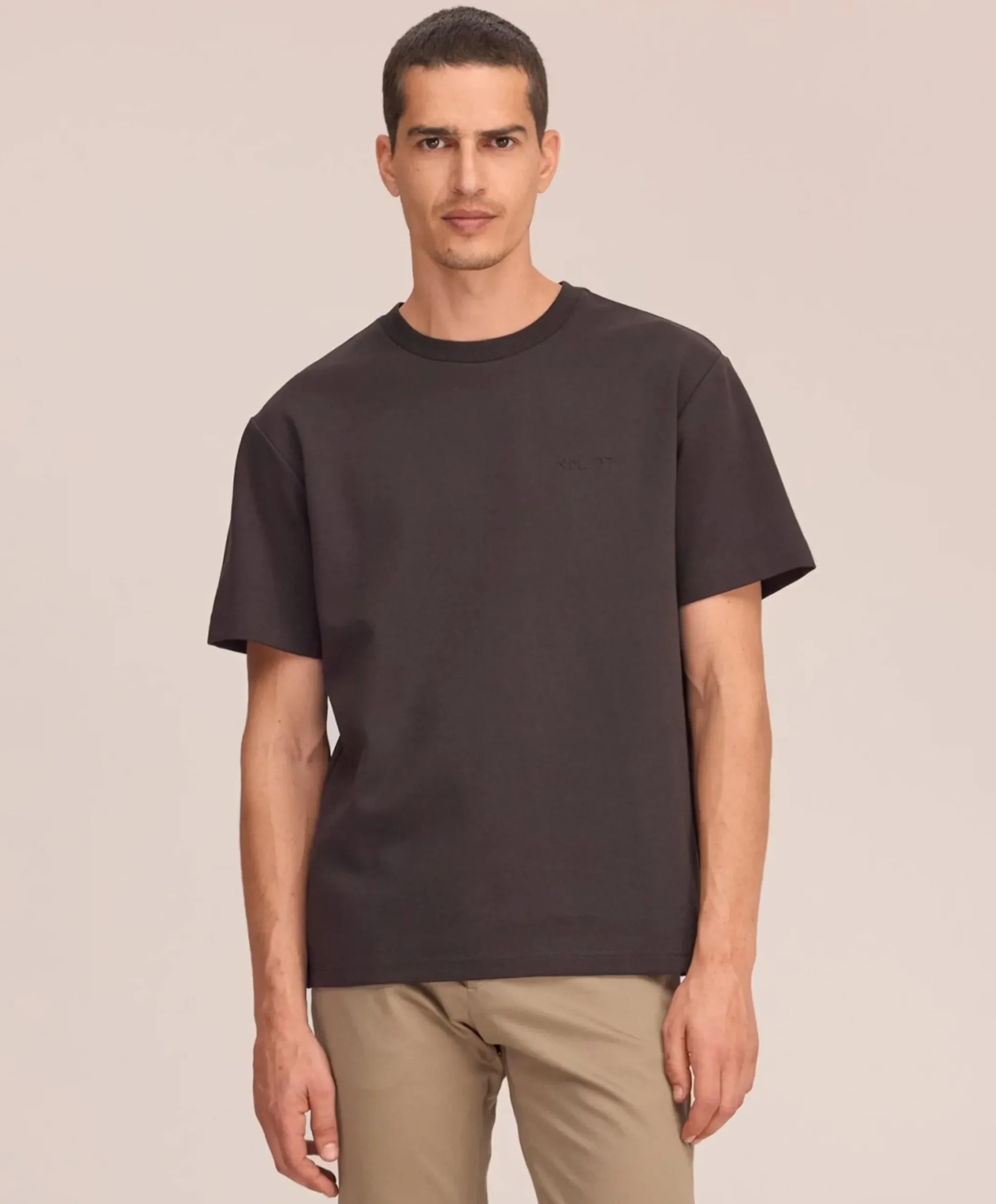 Heren T-shirt bruin