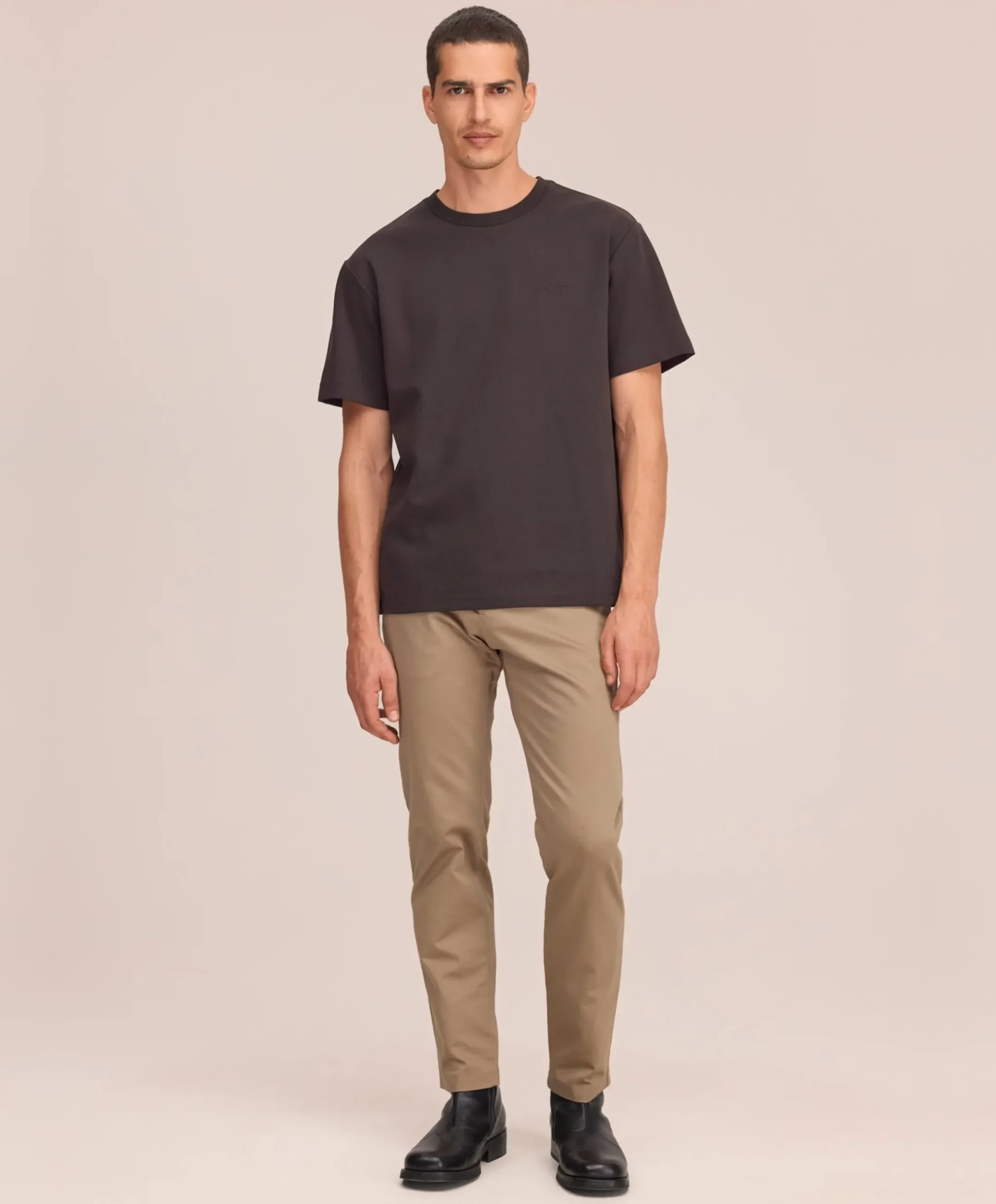 Heren T-shirt bruin