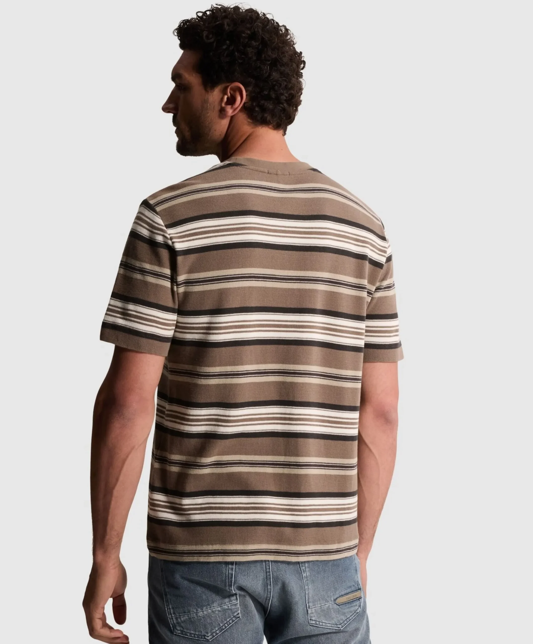 Heren T-shirt bruin