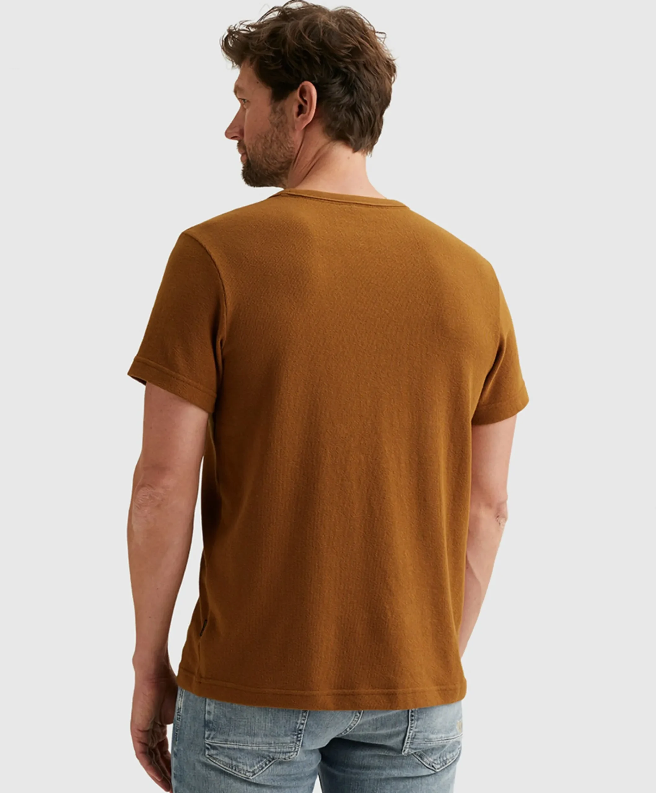 Heren T-shirt bruin