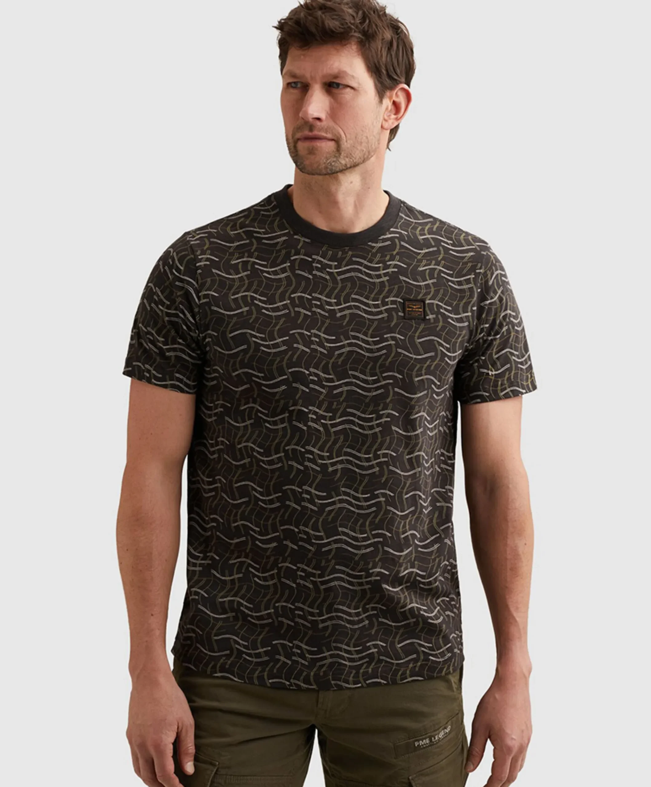 Heren T-shirt bruin
