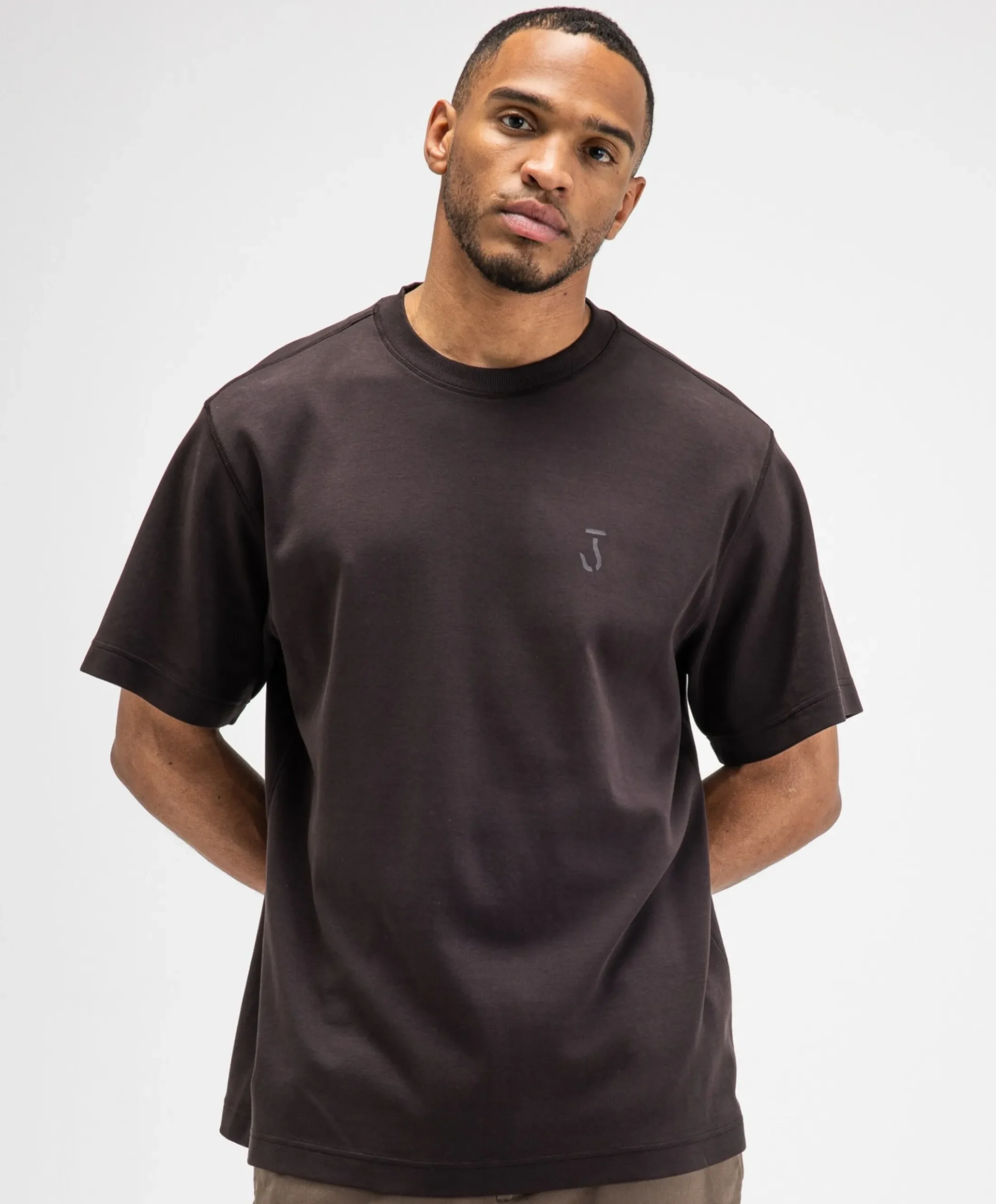 Heren T-shirt bruin