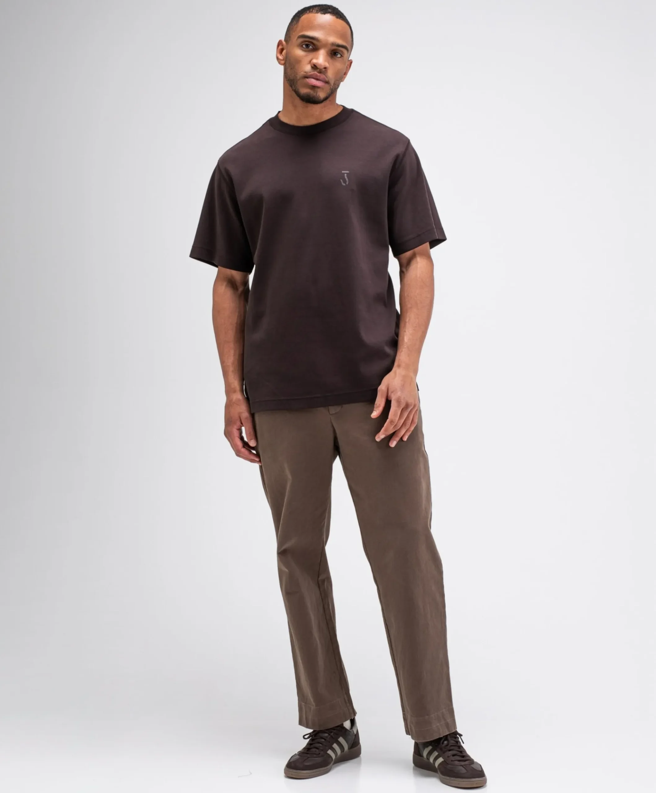 Heren T-shirt bruin