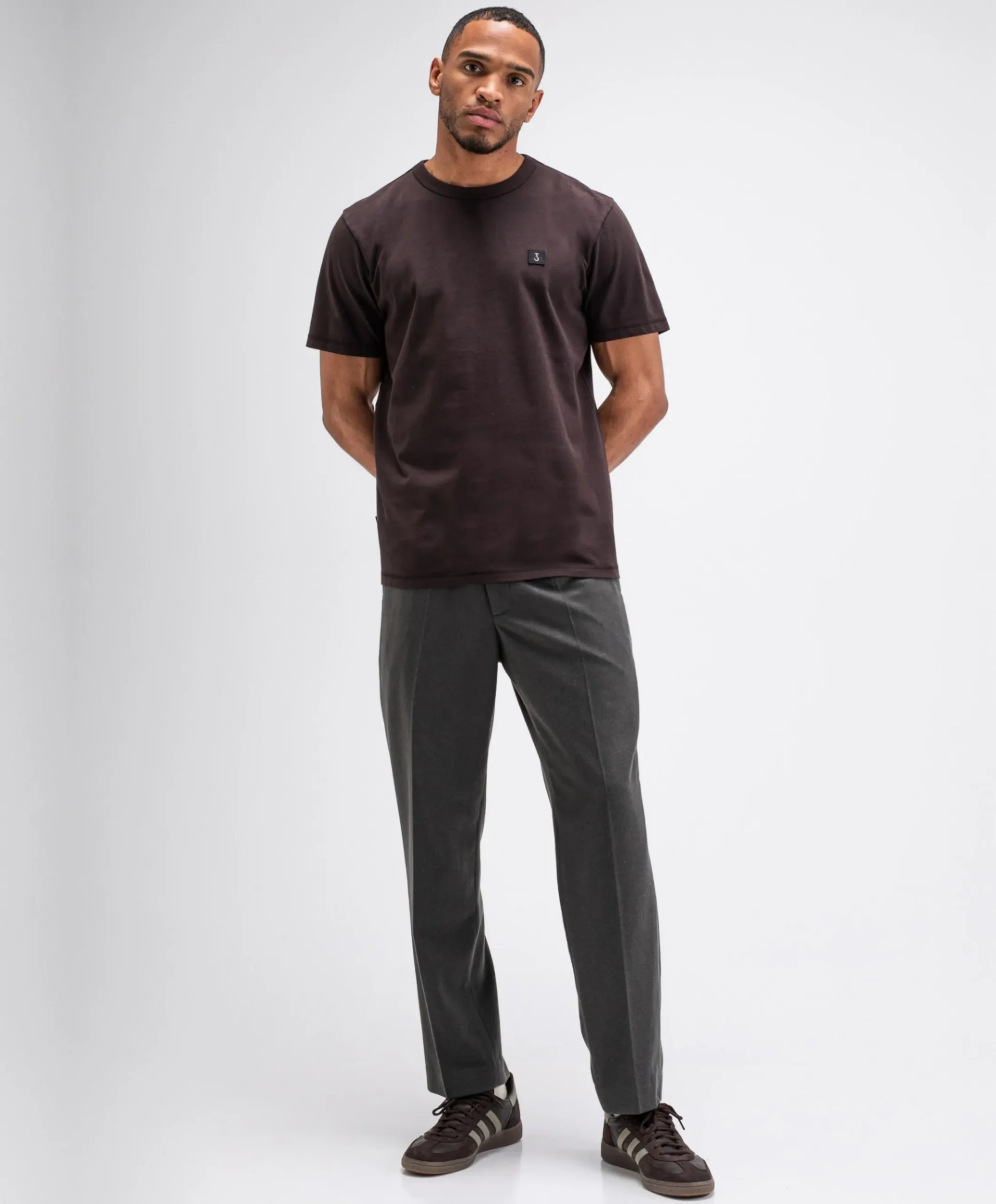 Heren T-shirt bruin