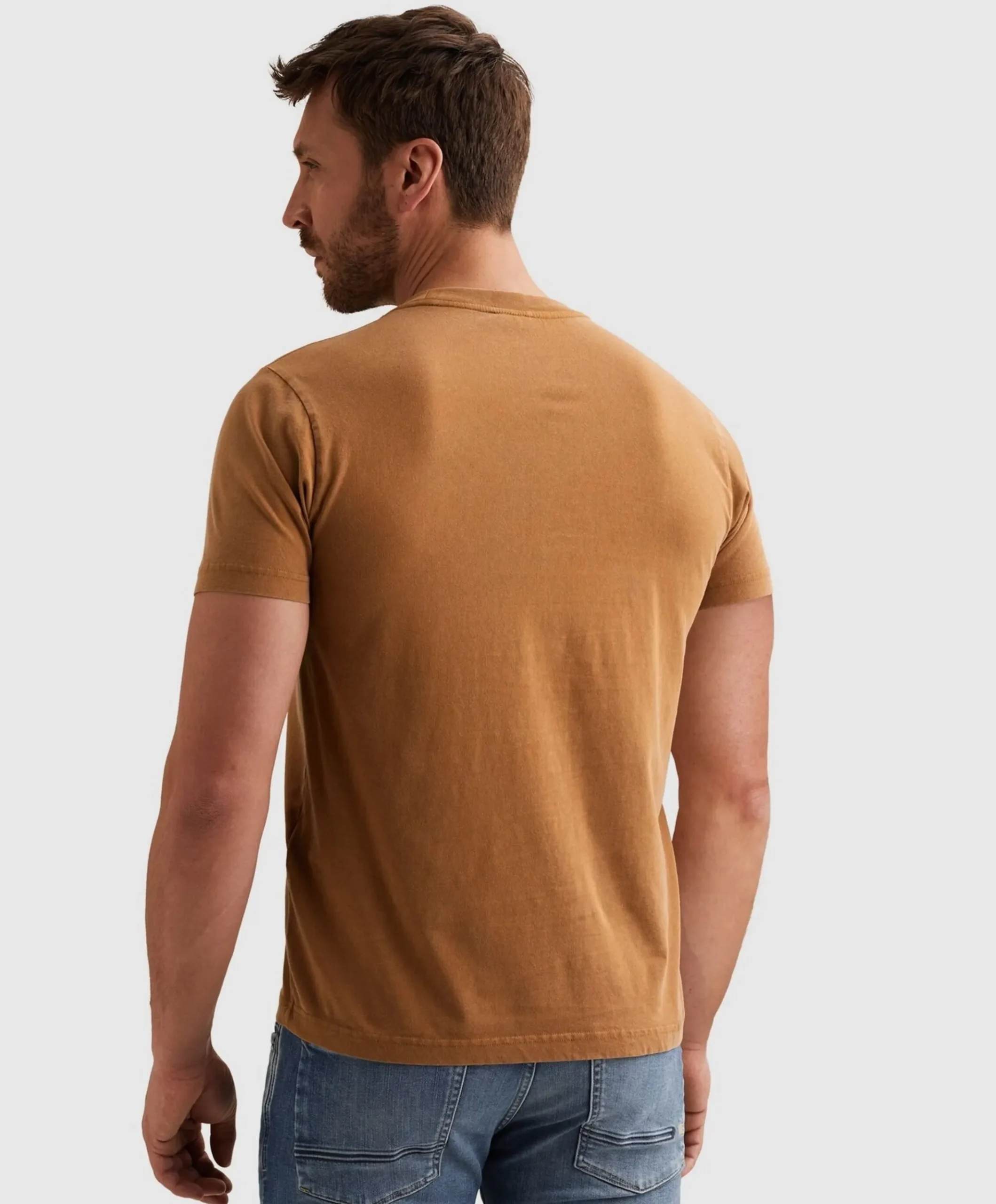 Heren T-shirt bruin