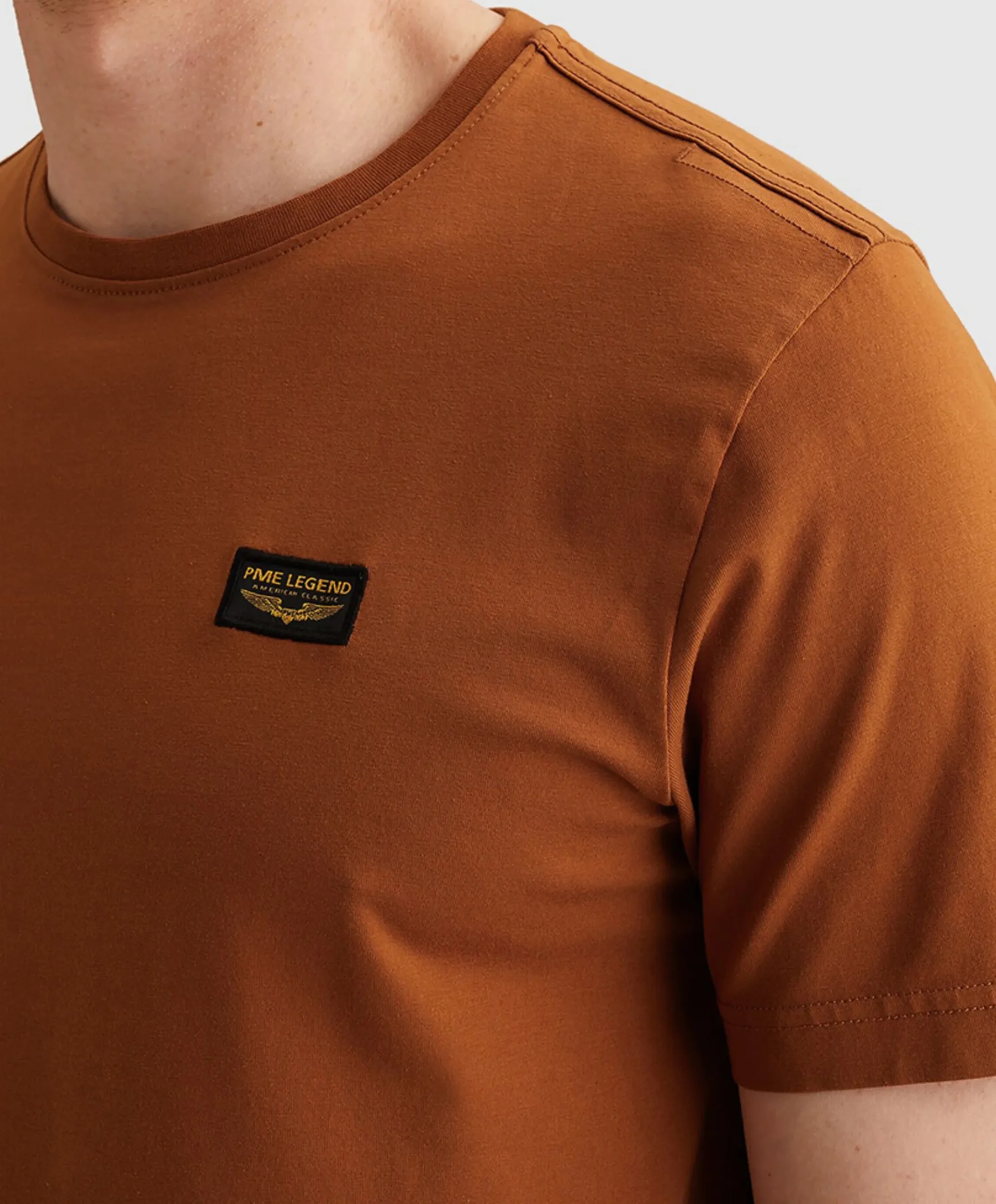 Heren T-shirt bruin
