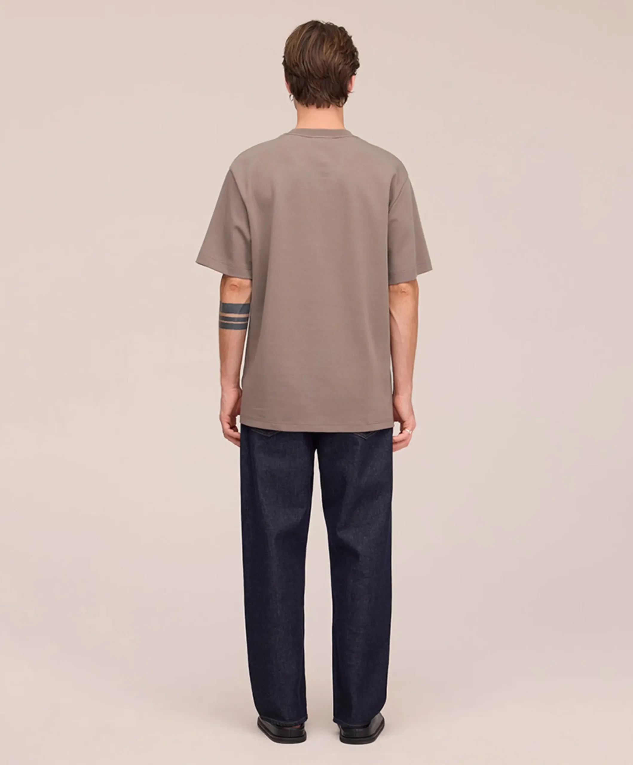 Heren T-shirt bruin