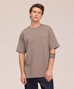Heren T-shirt bruin
