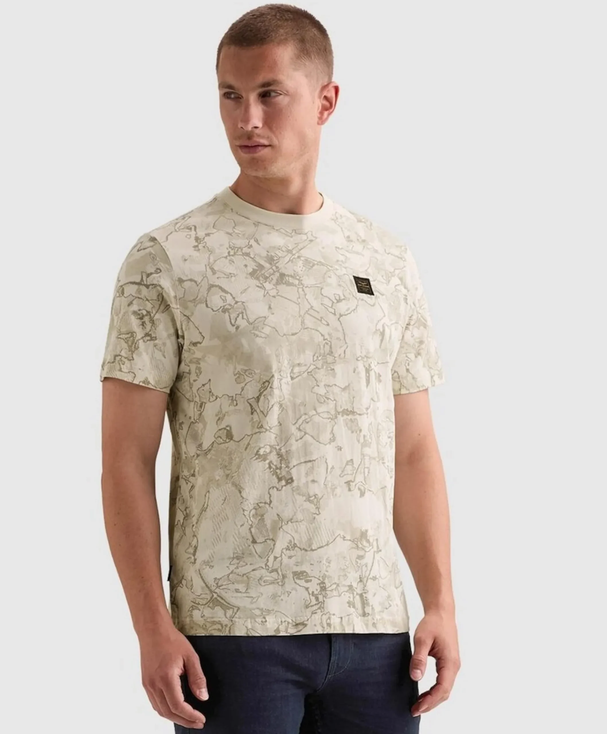 Heren T-shirt ecru