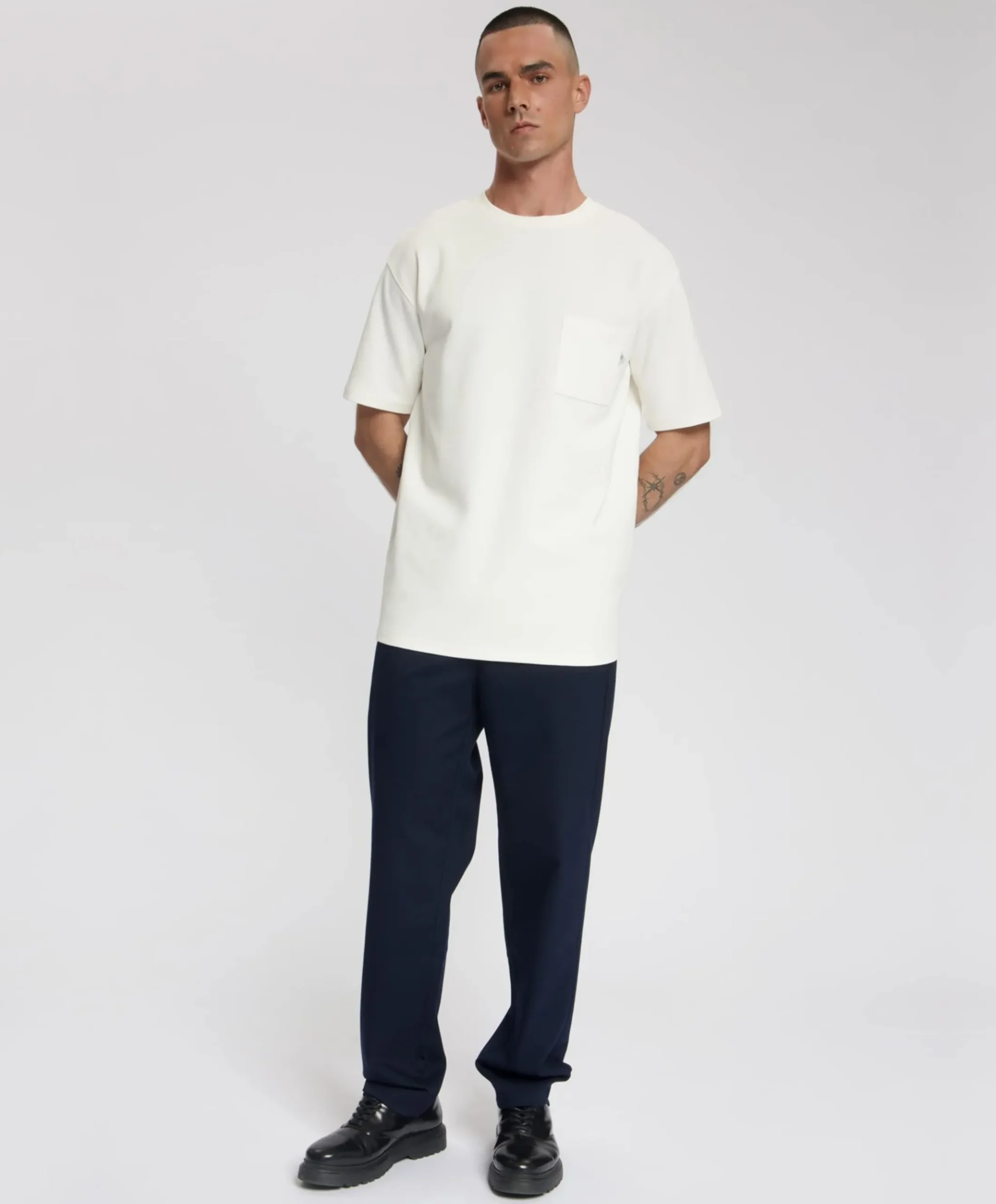 Heren T-shirt ecru