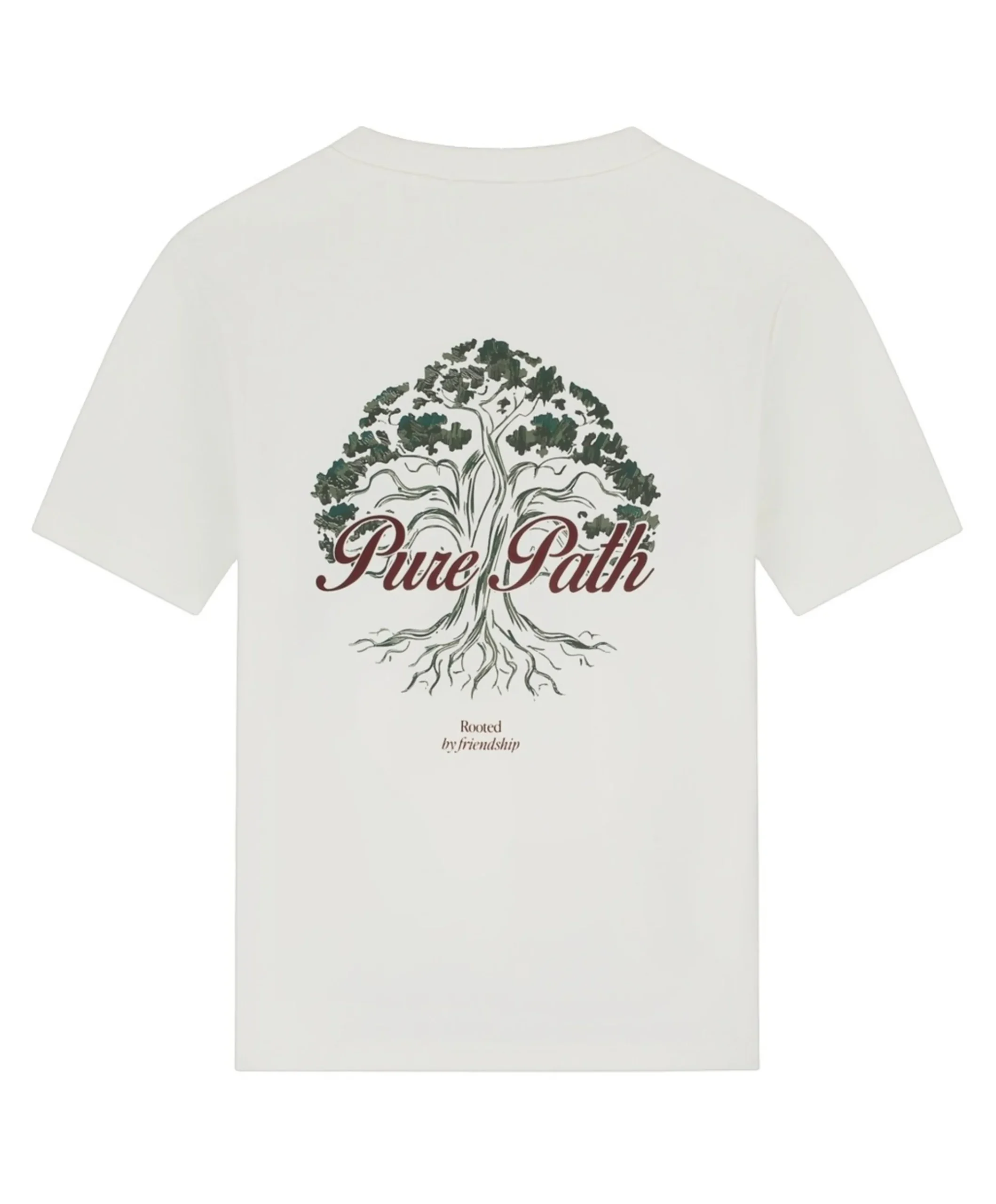 Heren T-shirt ecru