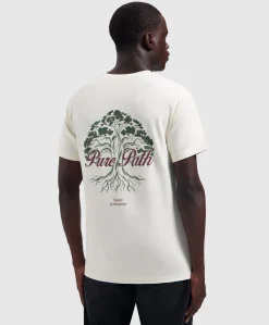 Heren T-shirt ecru