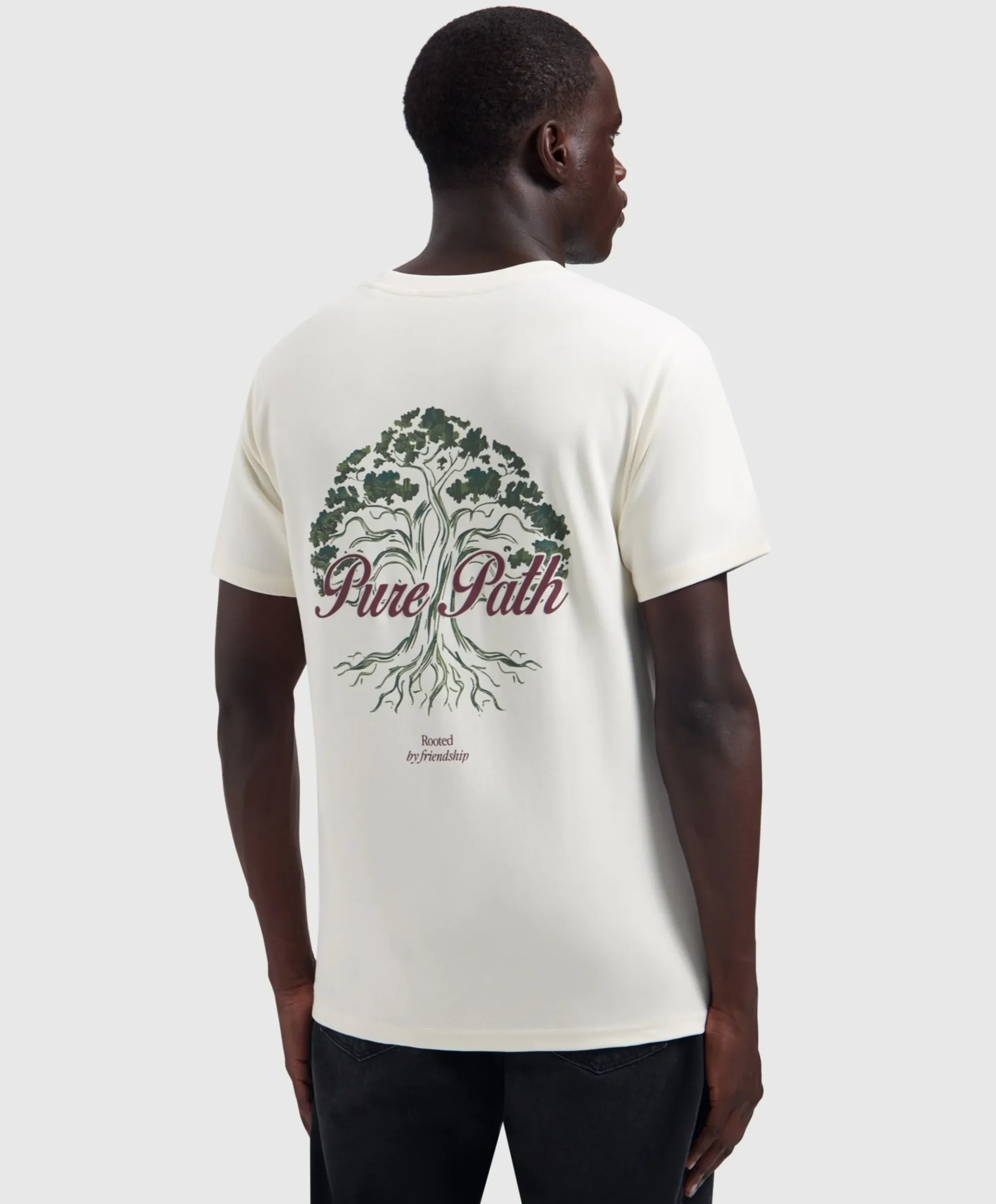 Heren T-shirt ecru