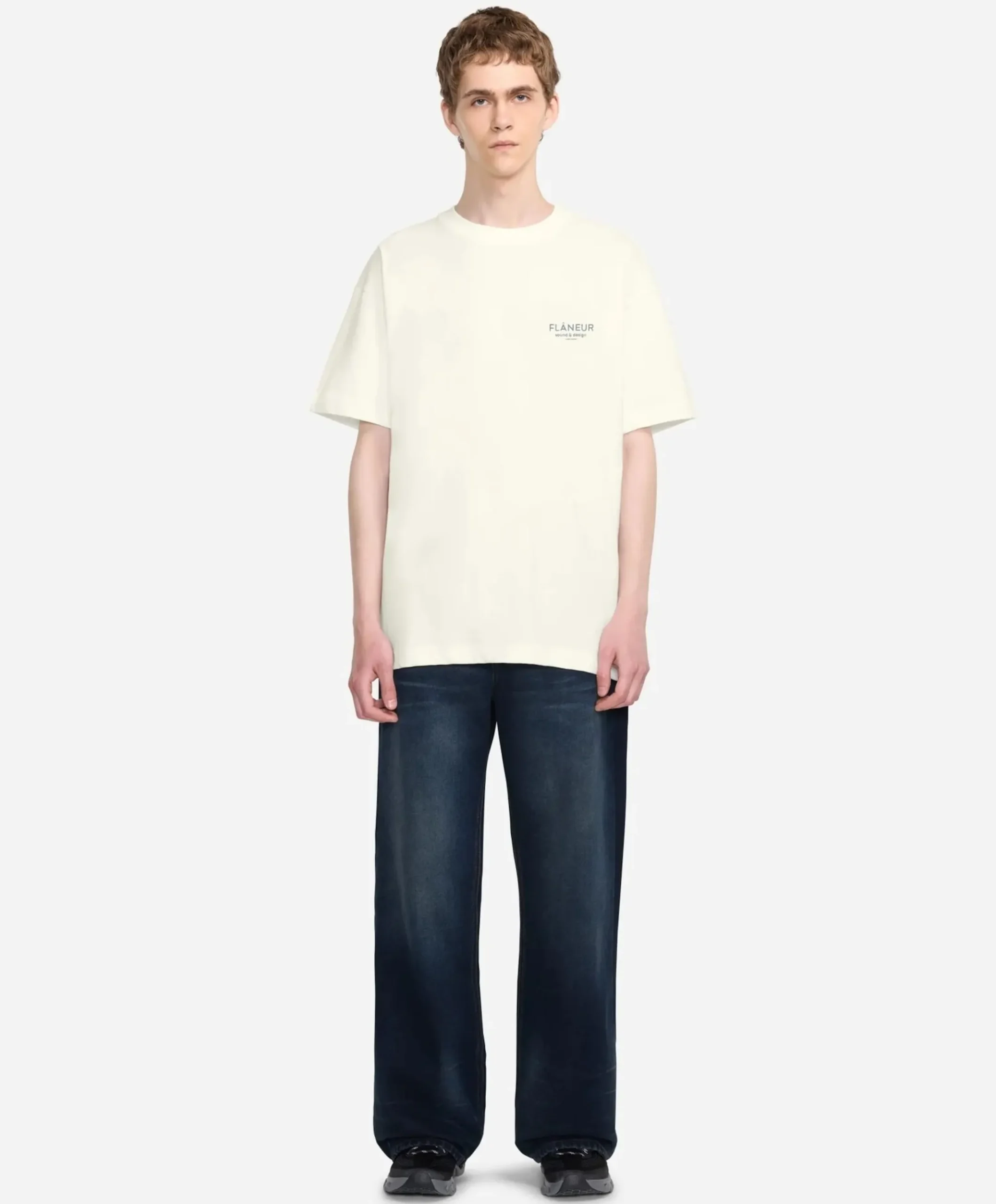 Heren T-shirt ecru