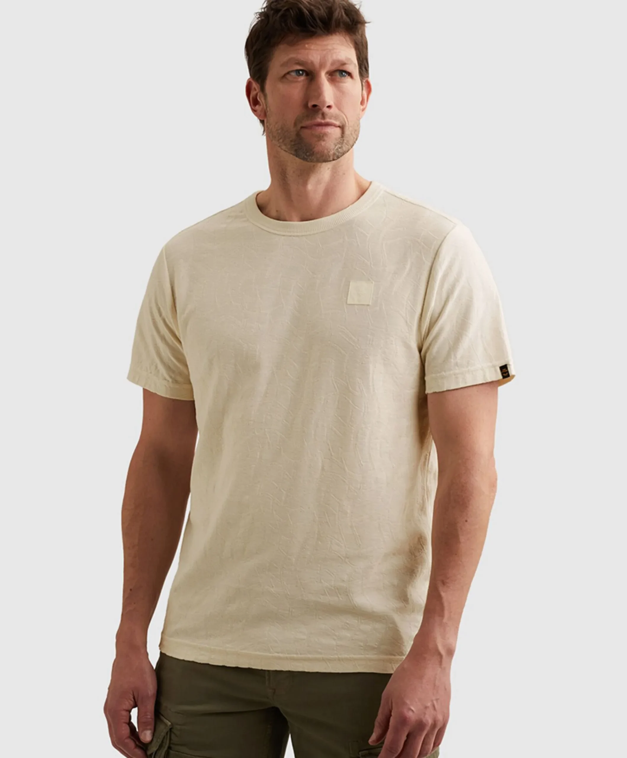 Heren T-shirt ecru