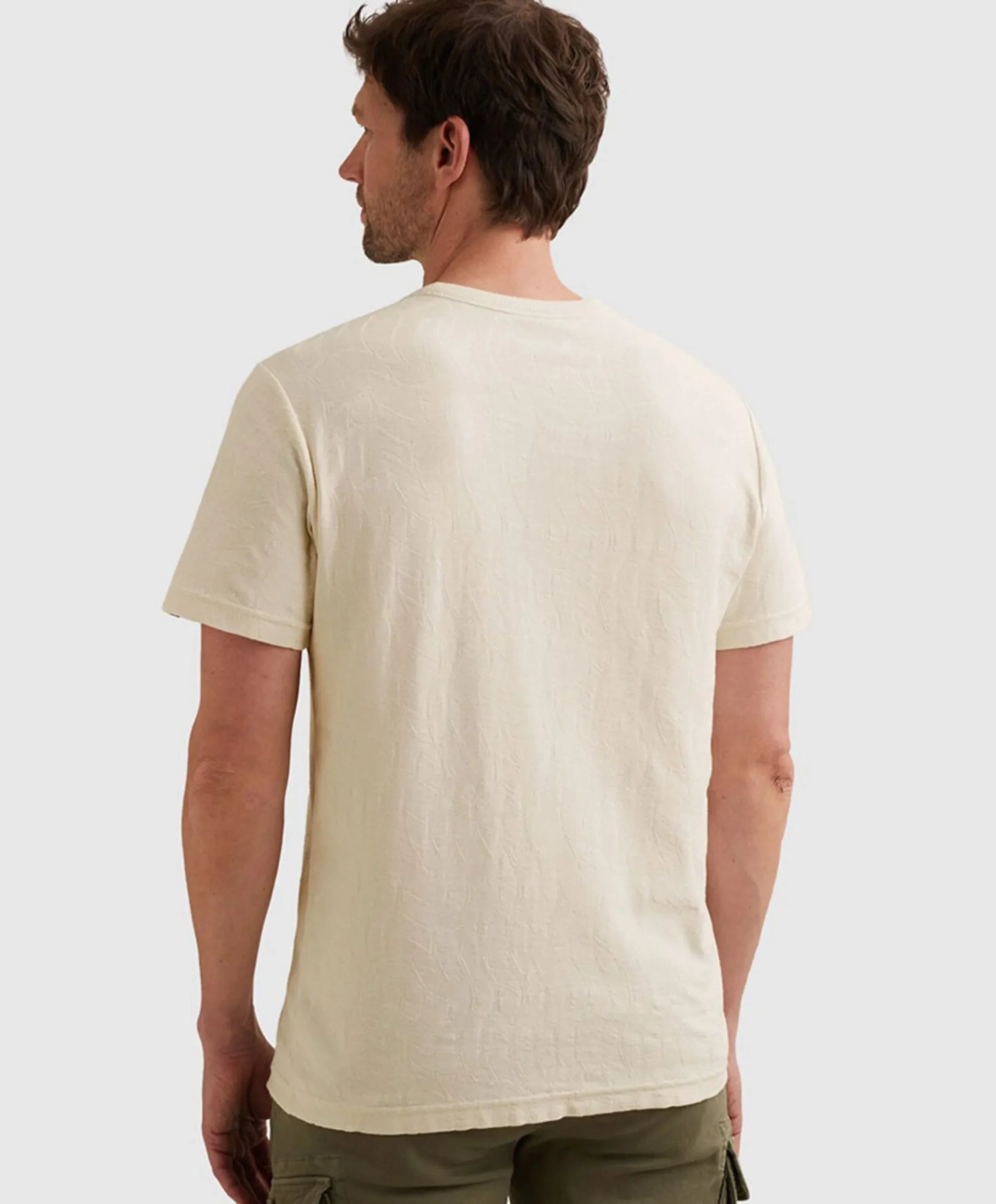 Heren T-shirt ecru