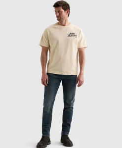 Heren T-shirt ecru