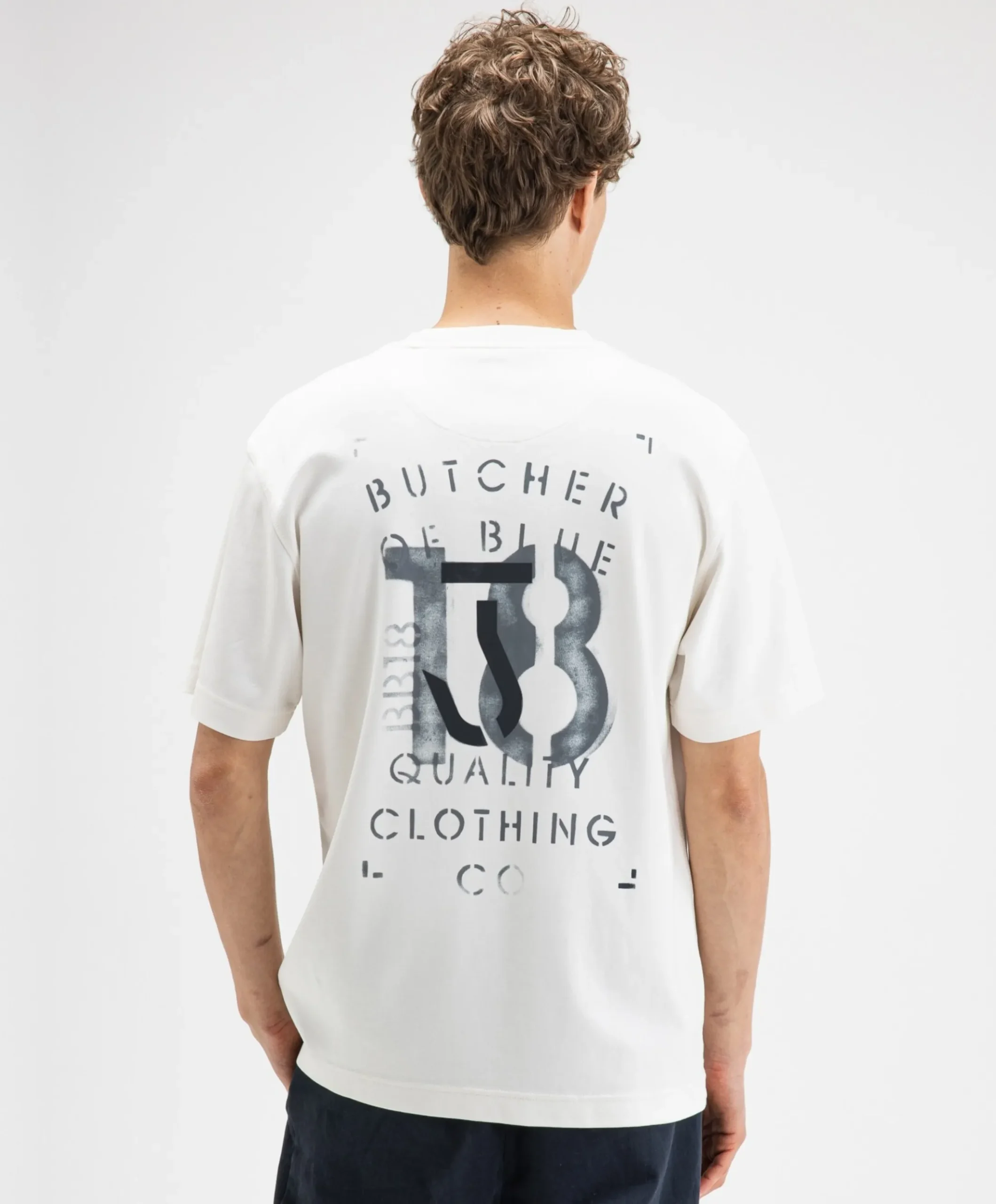 Heren T-shirt ecru